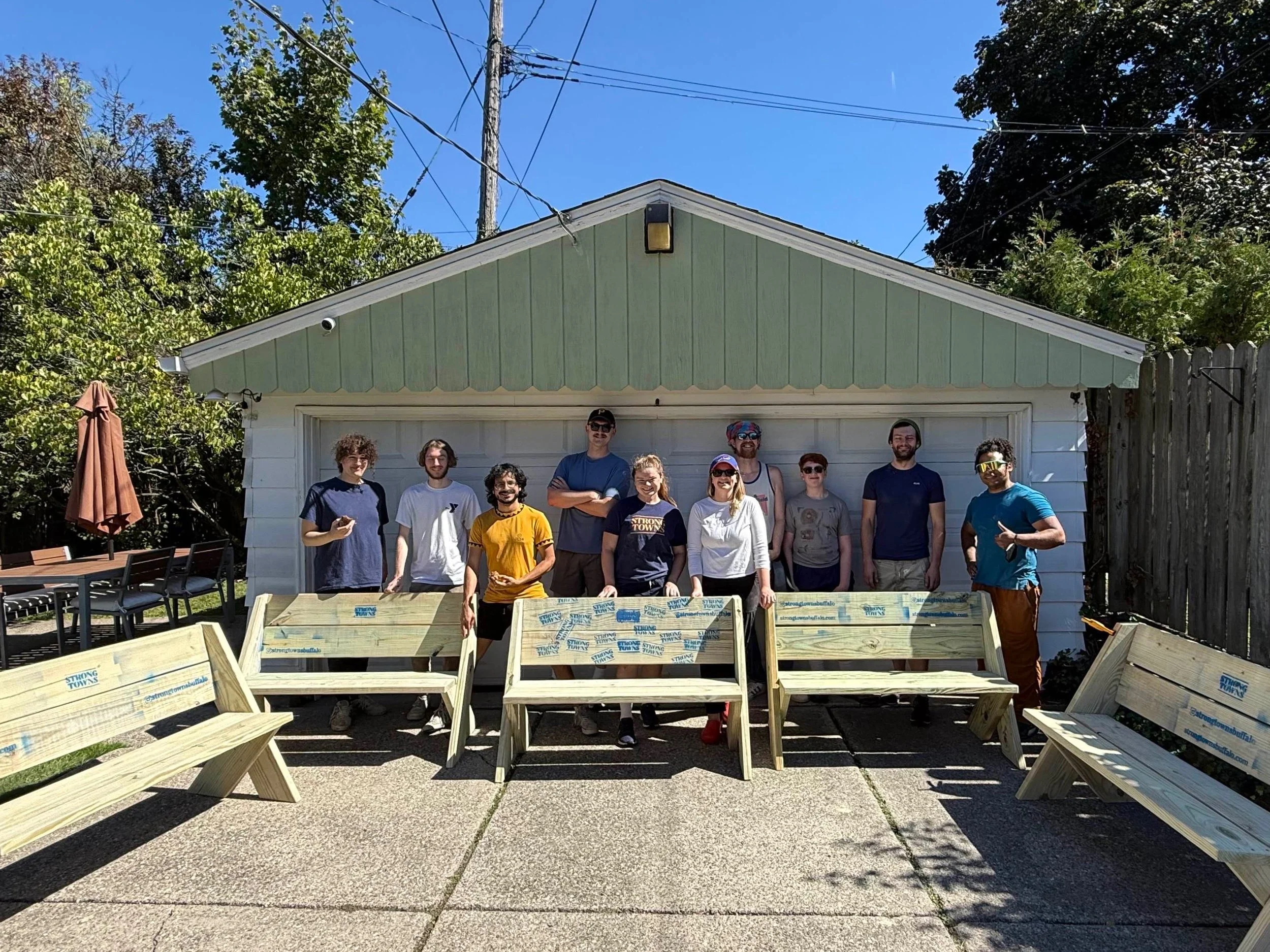 Bench Painting Day!