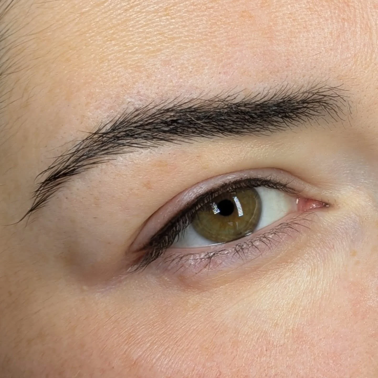 fine eyeliner voor de mooie Lien in Pecan bruin | 
vlak na de behandeling 
#elkedagmooi 
@permablend_pigments
 
📅 afspraak via www.kobie.be