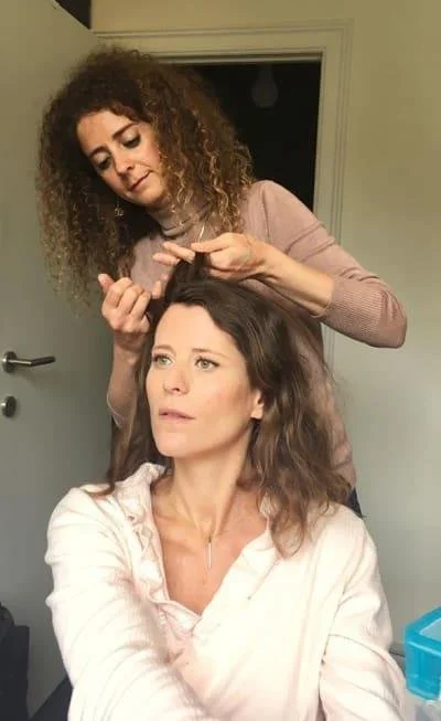 Kobie met klant in studio