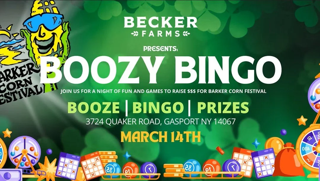 2026 Boozy Bingo Barker Corn Festival Fundraiser