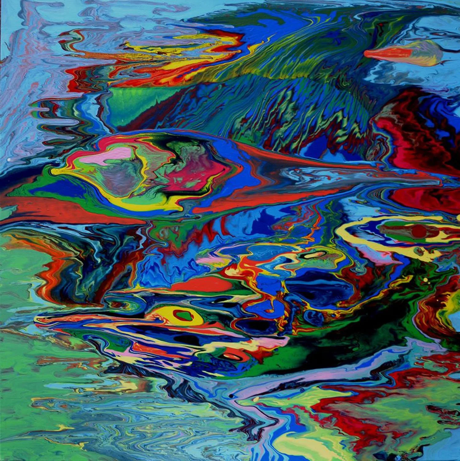  Potvynis  70 x 70 cm   Drobė, akrilas. 2015