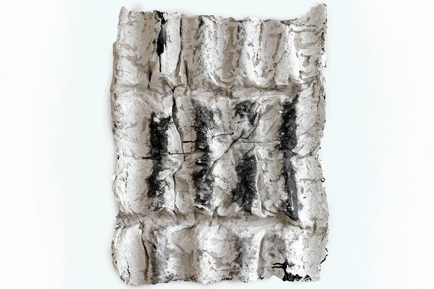  Drobyna III (reverse)  93 x 79 cm   Jute, glue, acrylic enamel. 2016 - 2024