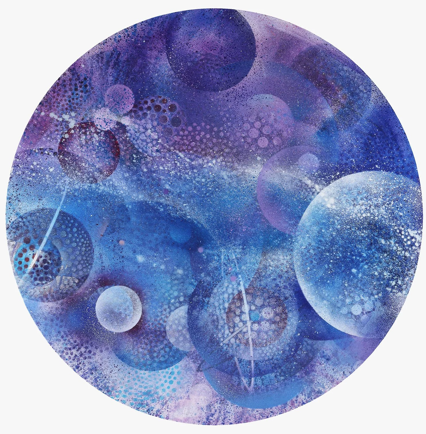  Cosmos II  Skersmuo - 1 m   Drobė, mišri technika. 2021