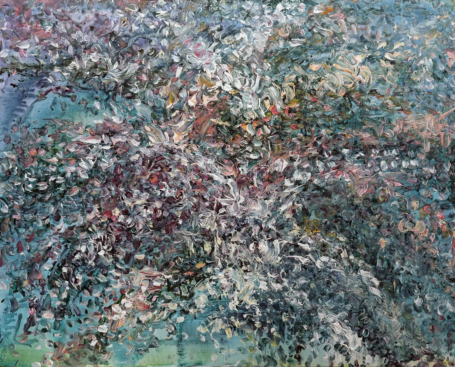  Žydėjimas  105 x 130 cm   Drobė, akrilas. 2016