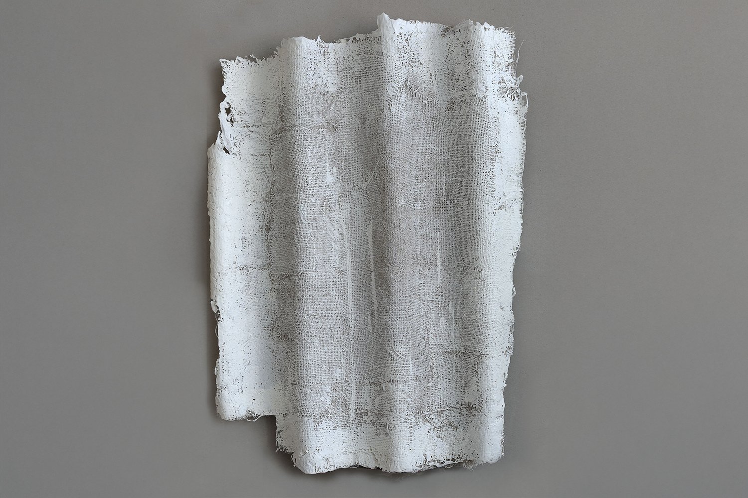  Drobyna V (obverse)  79 x 60 cm   Jute, glue, acrylic enamel. 2016 - 2024