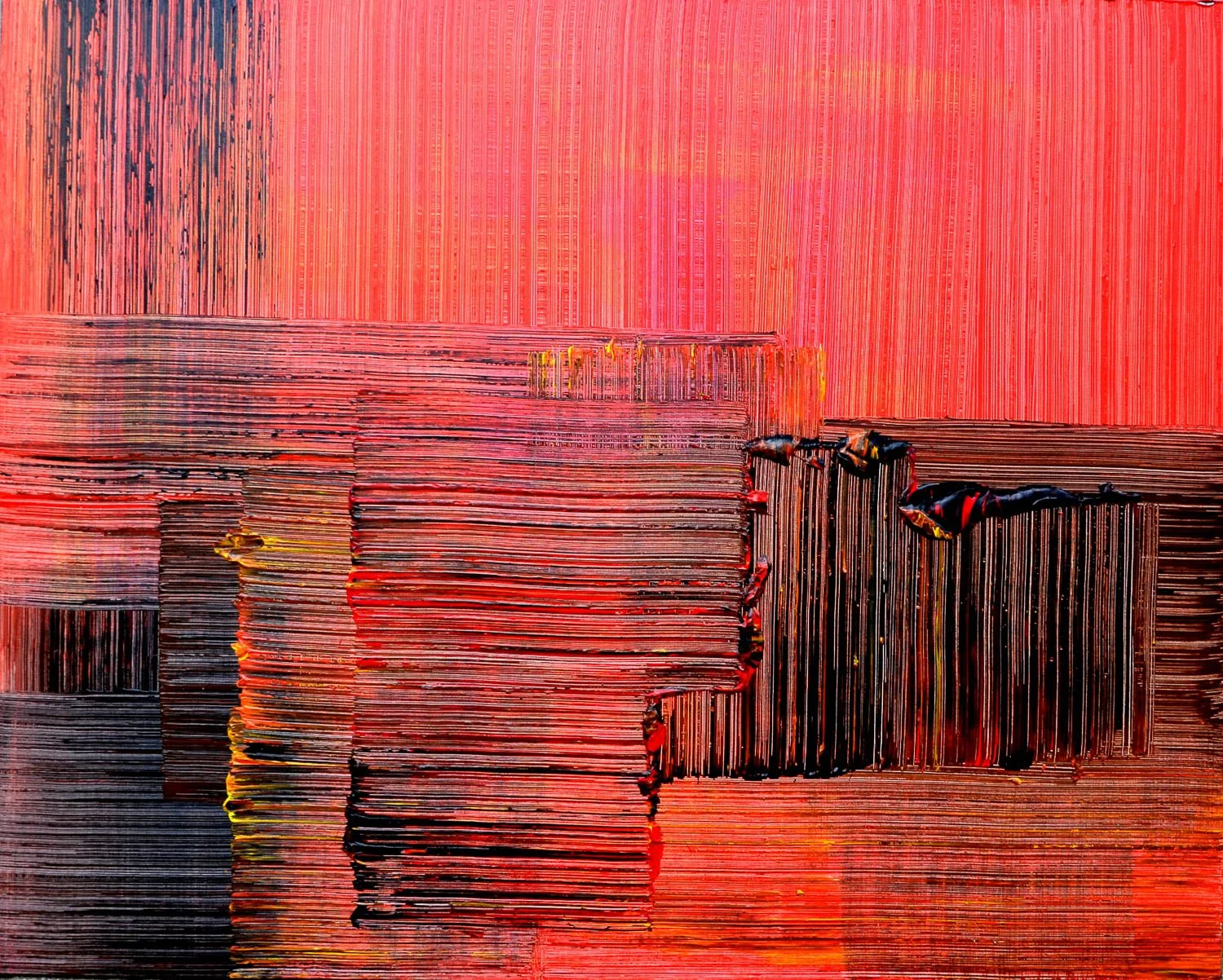   PARDUOTA   Mieste  120 x 150 cm   Drobė, akrilas. 2018