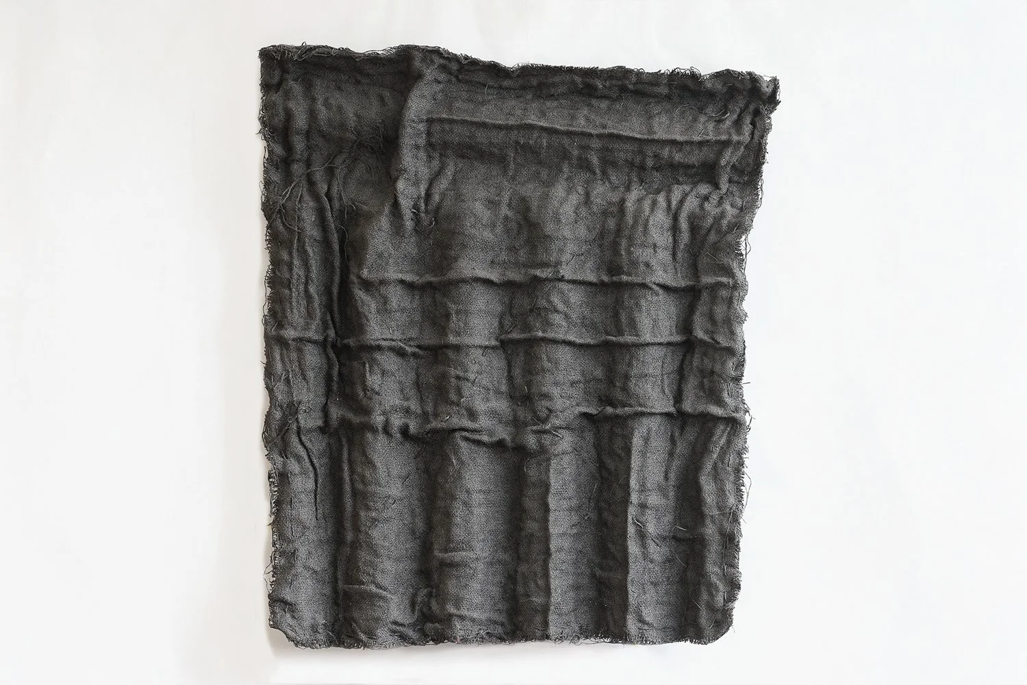  Drobyna I (obverse)  79 x 60 cm   Jute, glue, acrylic enamel. 2016 - 2024