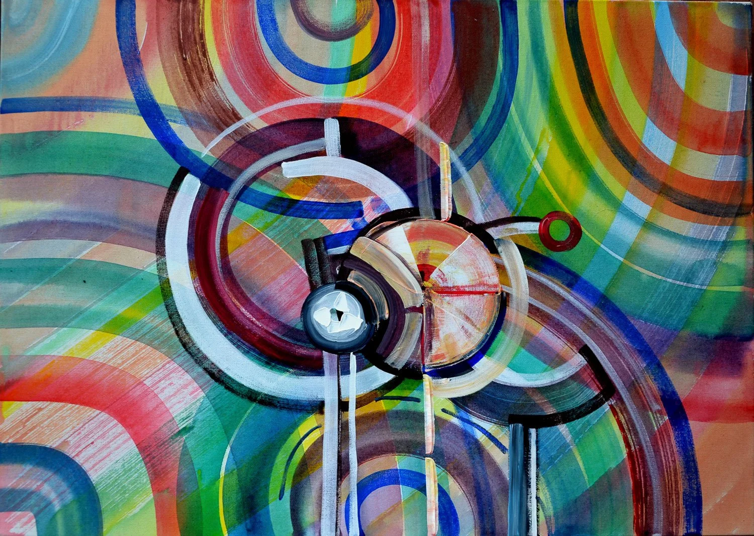   PARDUOTA   Mechanizmas 50 x 70 cm   Drobė, akrilas. 2008