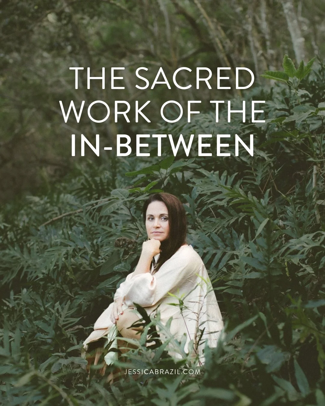 The in-between is where the real work happens.

That messy, uncertain space where we&rsquo;re no longer who we were but not yet who we&rsquo;re becoming.

We want transformation to be clean and linear.
A decision followed by immediate change.
But tha