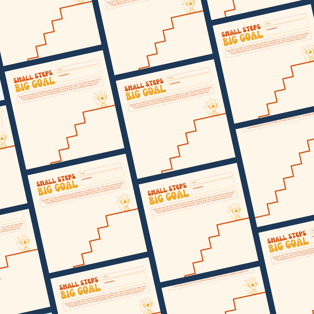 Task initiation worksheet executive functioning skills