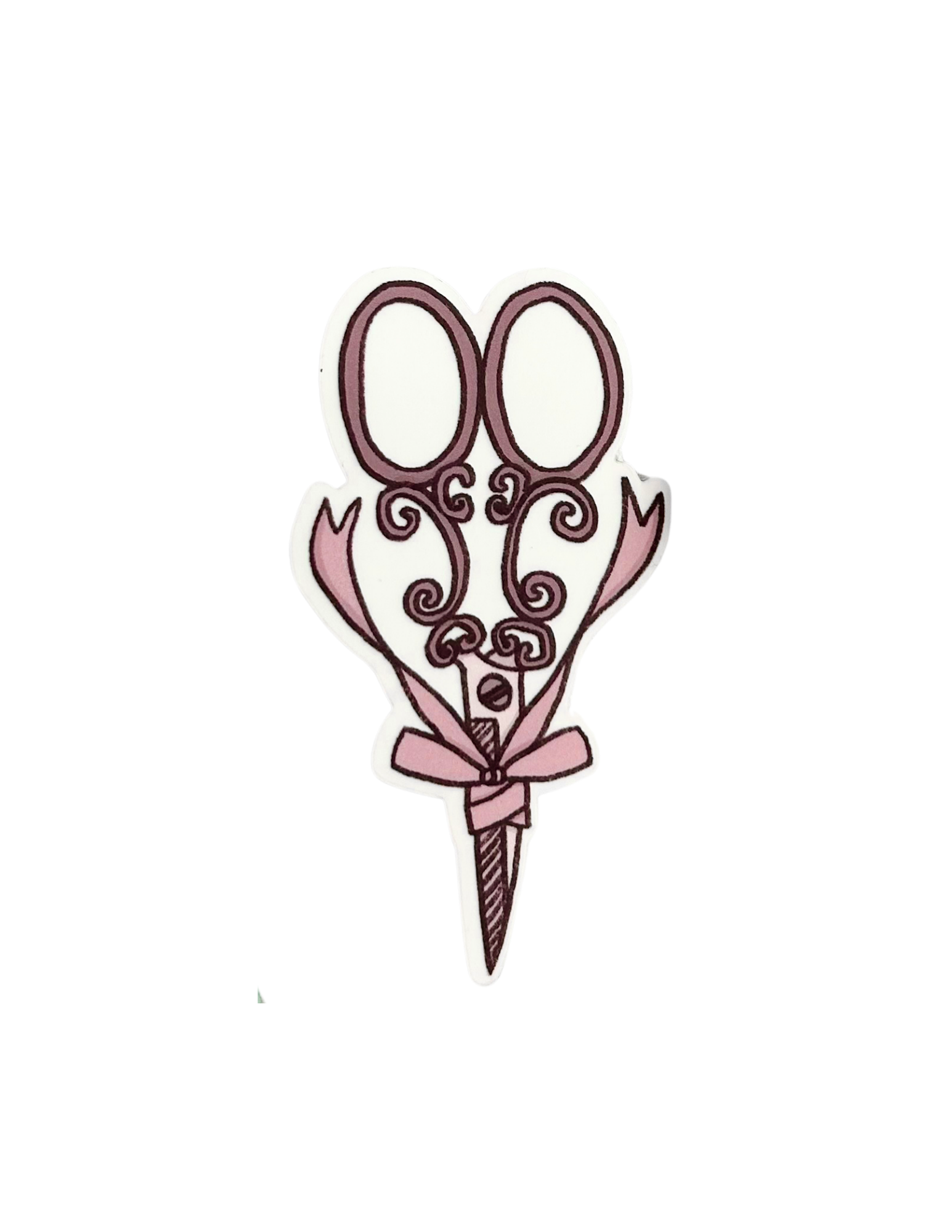 Ribbon Scissors Sticker