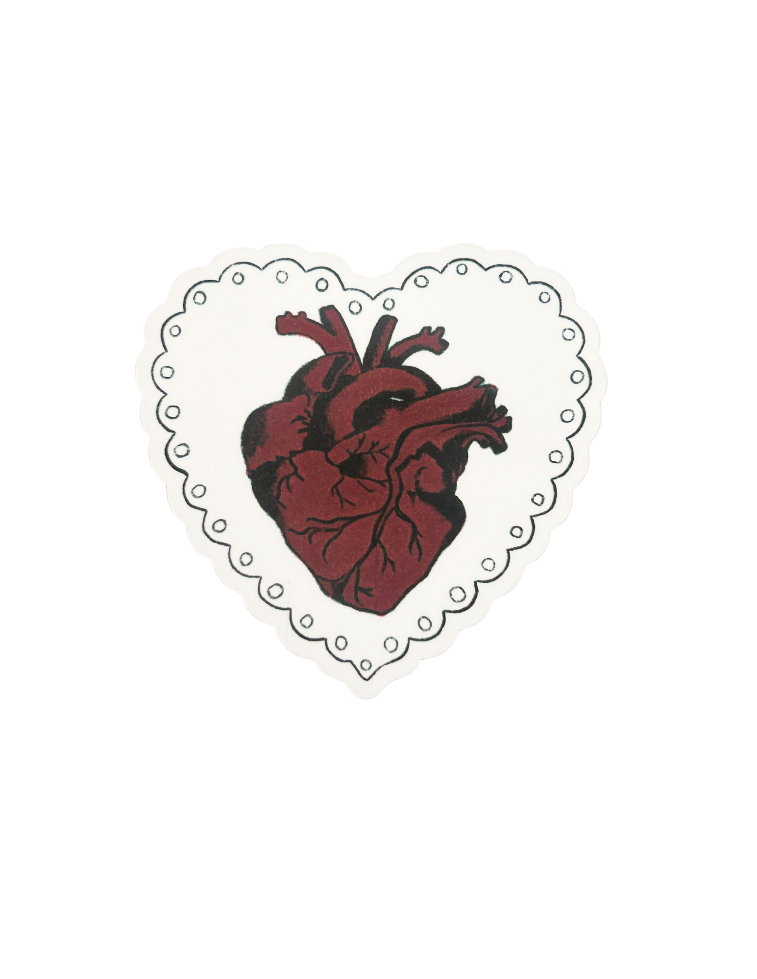 Lace Heart Sticker