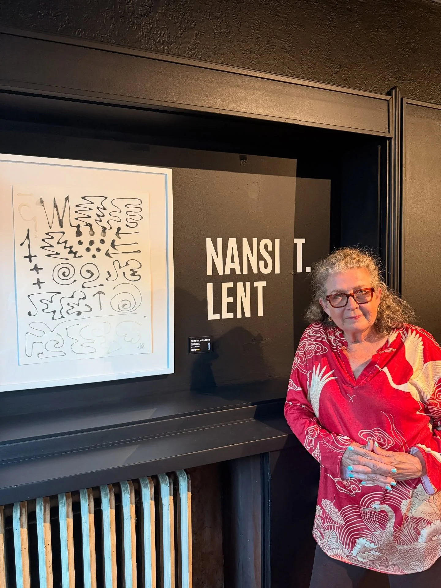 Great opening last night in Kingston @needleandnerve.  30 artists, curated by @atelierwdstk_hudsonvalley.  My piece, &ldquo;What The Hand Knew&rdquo; is part of my continuing exploration of the endless phenomena of self talk, a shared experience, tha