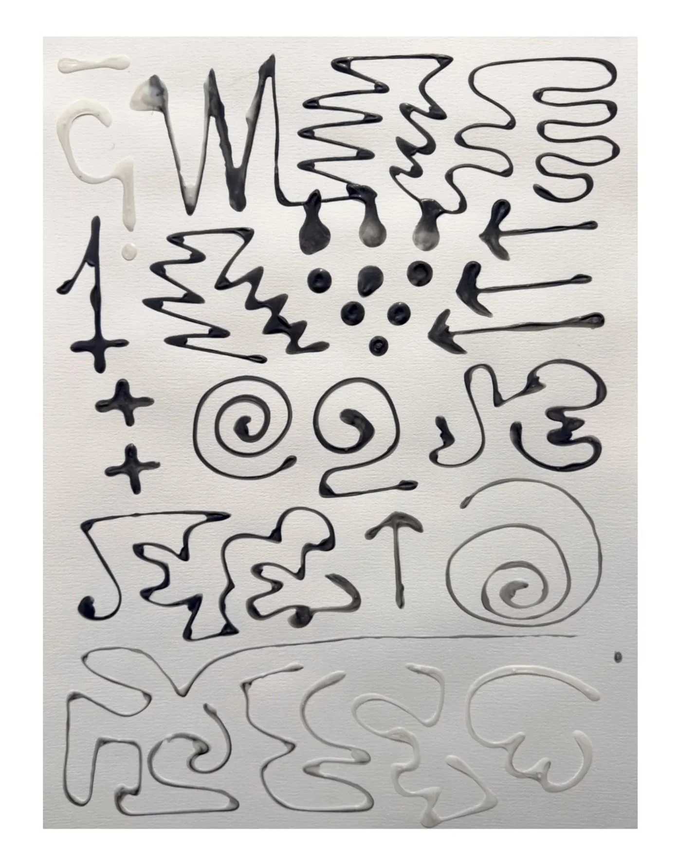 Nansi Lent, What The Hand Knew, 2025, glue and acrylic on watercolor paper, 31.25 x 25 inches