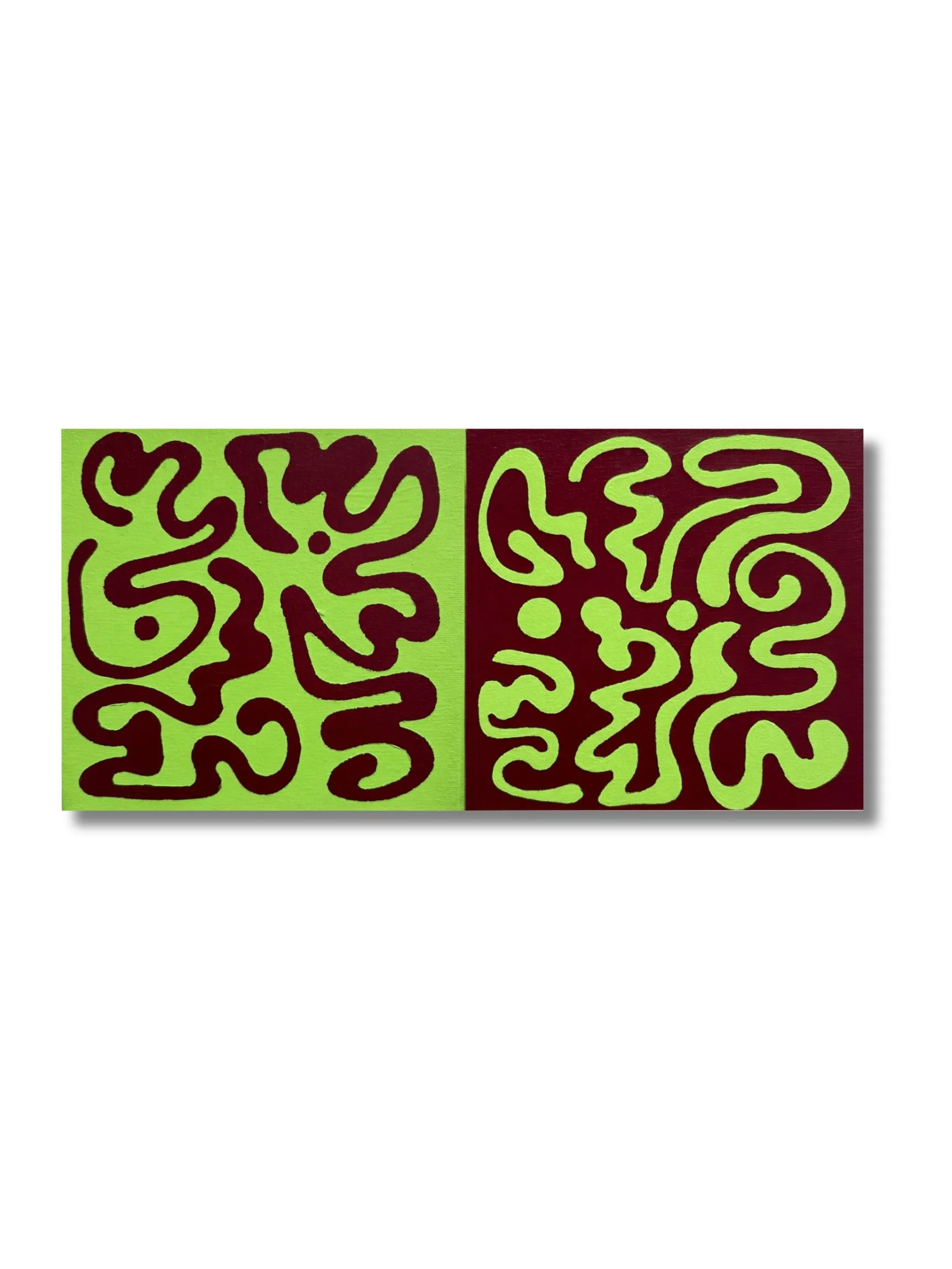 Vibes_LimeWine Diptych Acrylic & Flashe on Canvas, 8 x 16, 2024.jpg