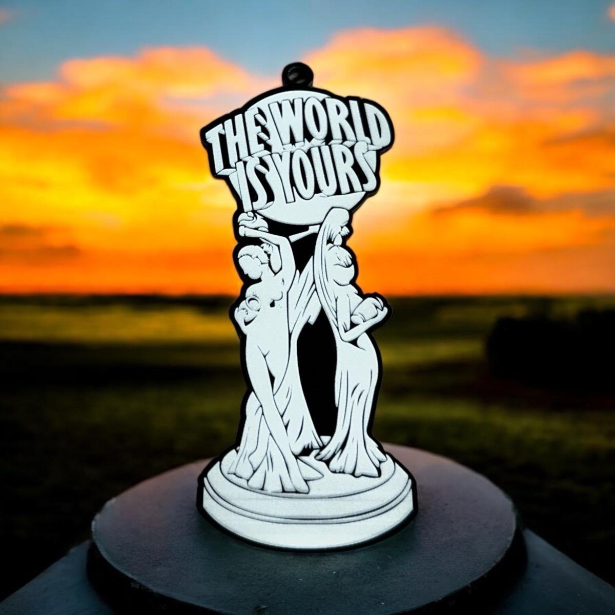 The World Is Yours Statue