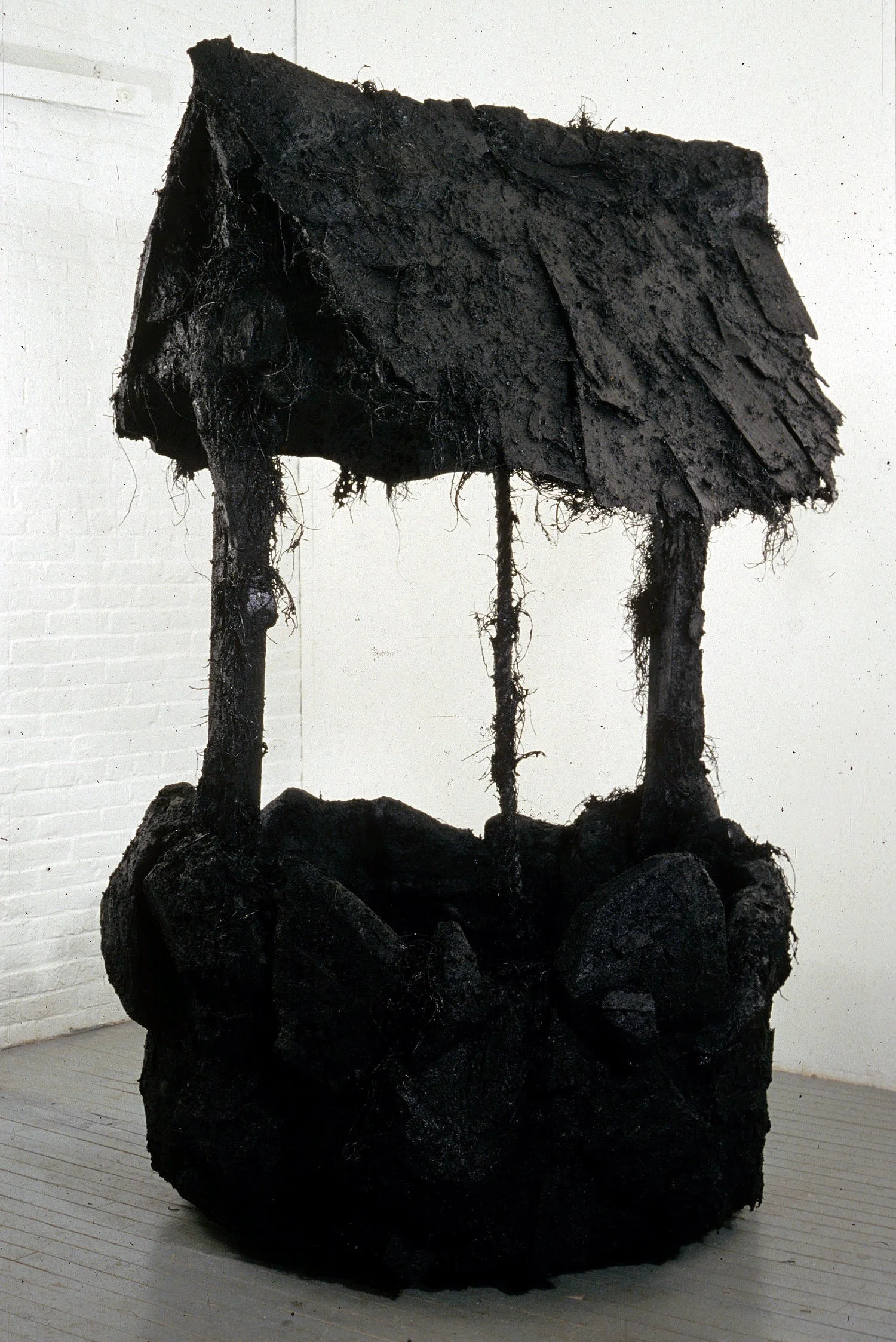 Procession Black Well, 96 x 48 inches, Mixed media, 1988