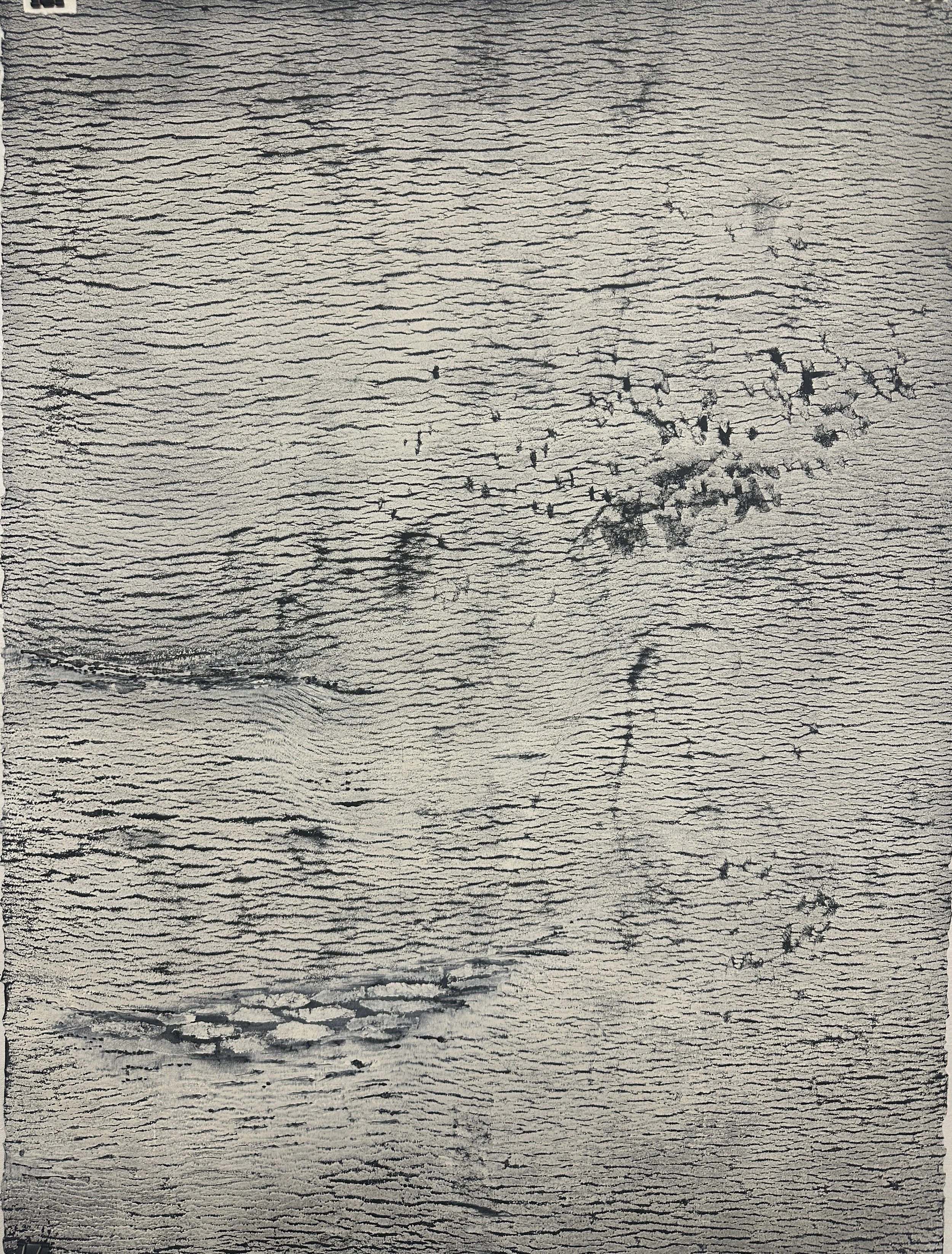 Body Embodied/Yoga Mat Print, 2025, Monotype with Akua ink, #2, 30 x 22.5 in