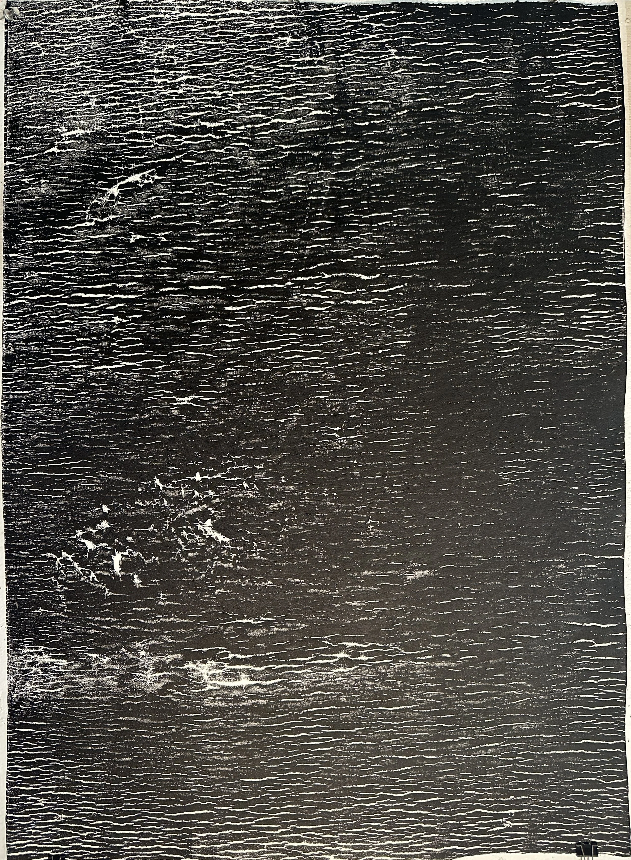 Body Embodied/Yoga Mat Print, 2025, Monotype with Akua ink, #8, 30 x 22.5 in