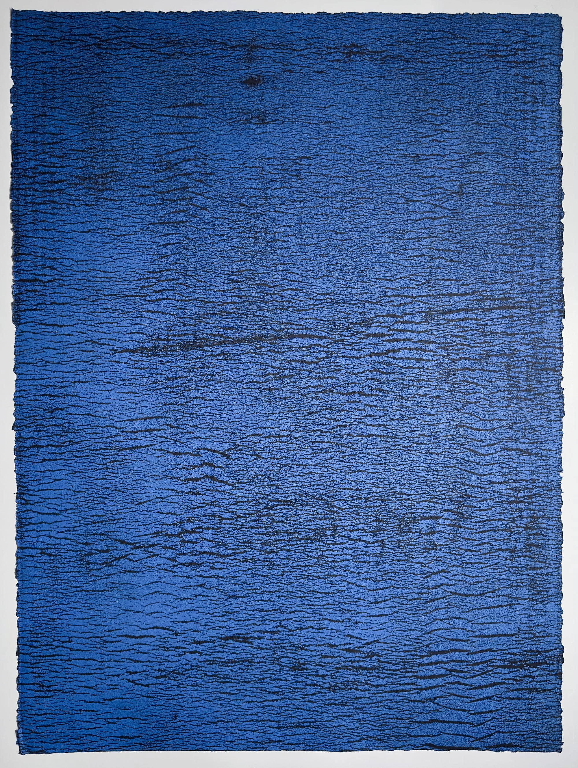 Judy Haberl, Body Embodied/Yoga Mat Print, 2026, Monotype with AKUA ink, #2, 30 x 22.5 in