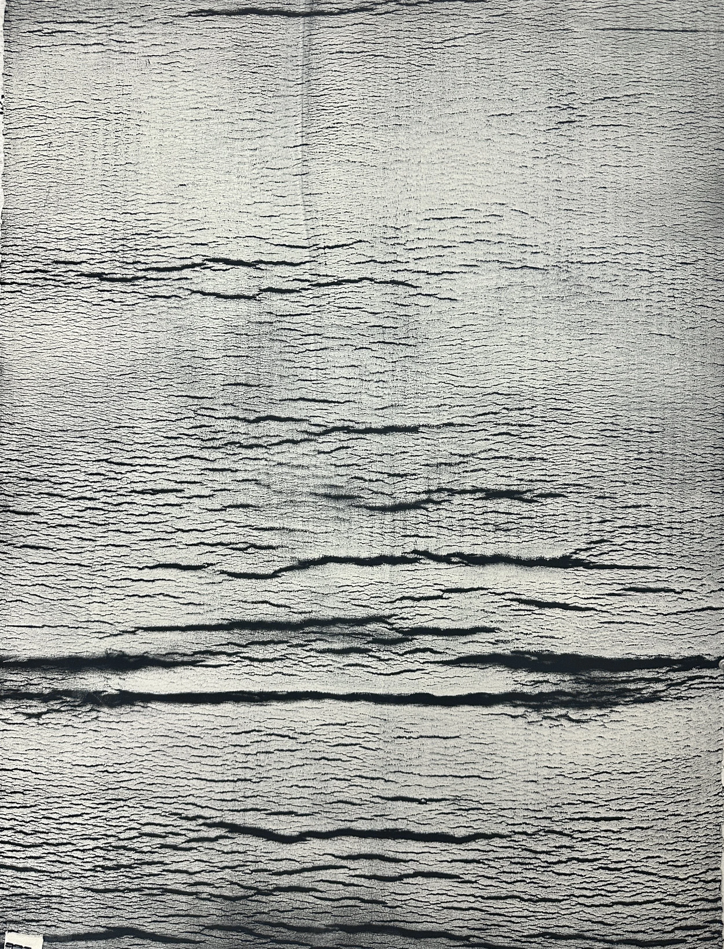 Body Embodied/Yoga Mat Print, 2025, Monotype with Akua ink, #1, 30 x 22.5 in