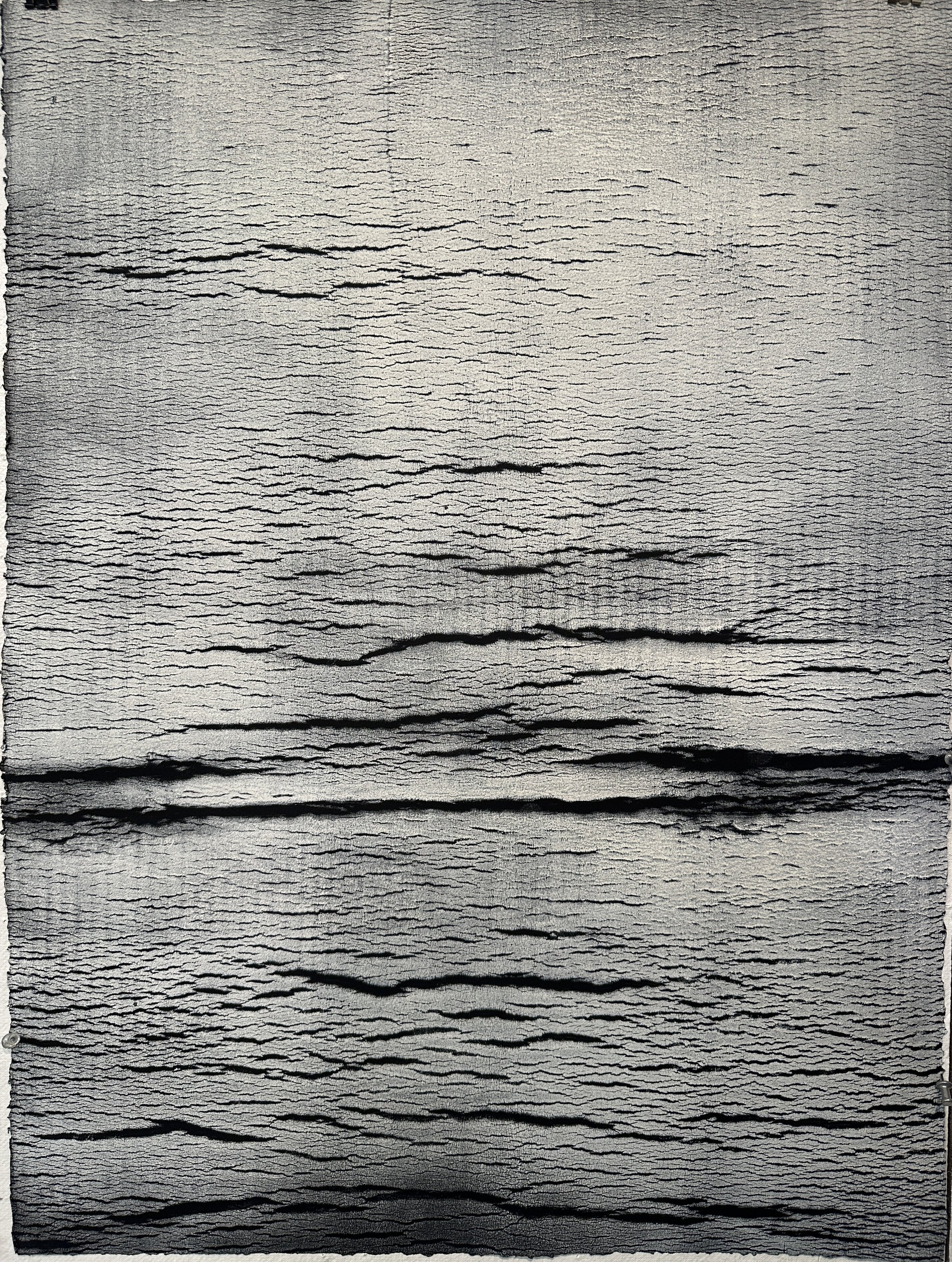 Body Embodied/Yoga Mat Print, 2025, Monotype with Akua ink, #3, 30 x 22.5 in