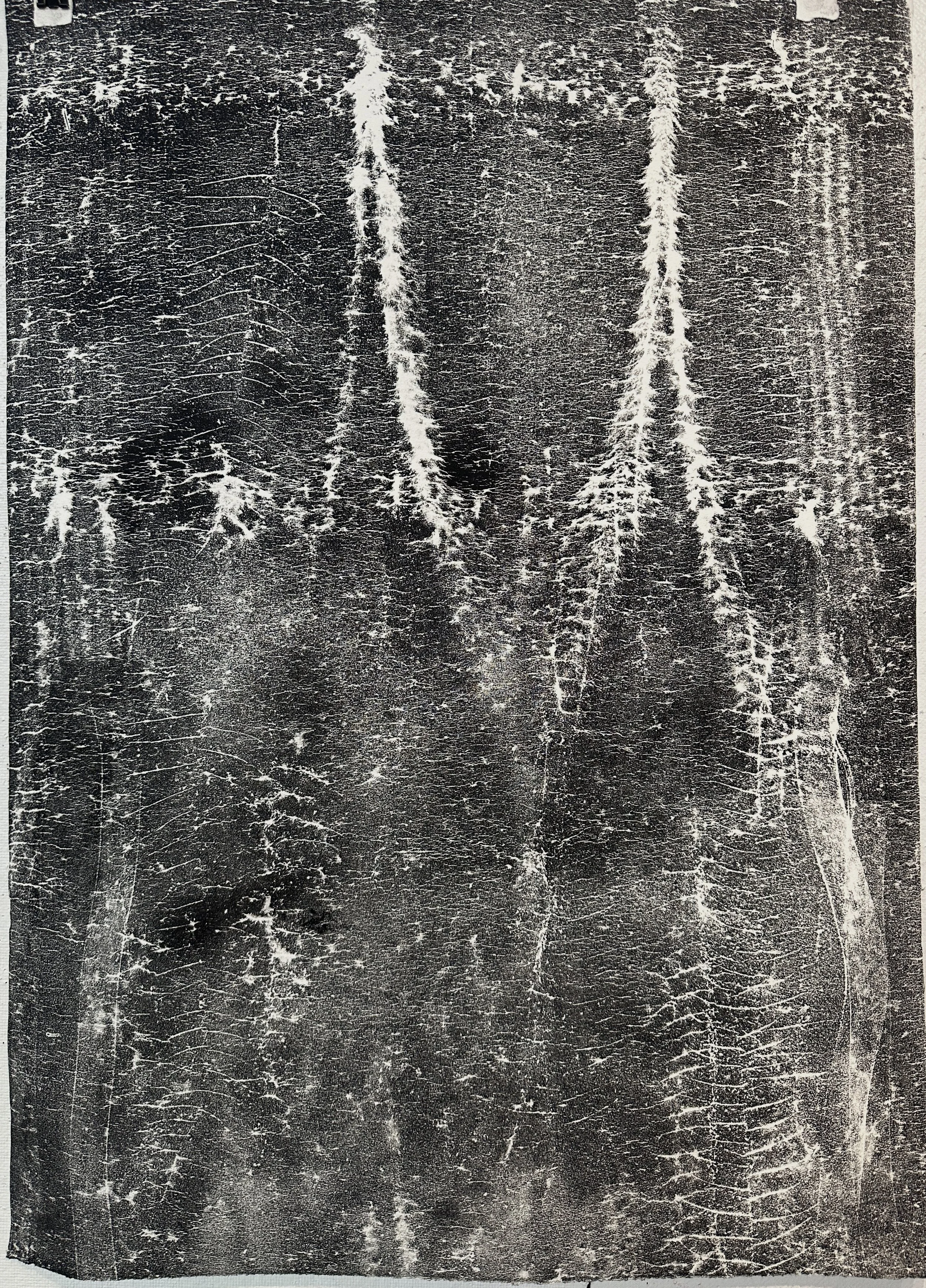 Body Embodied/Yoga Mat Print, 2025, Monotype with Akua ink, #2, 30 x 22.5 in