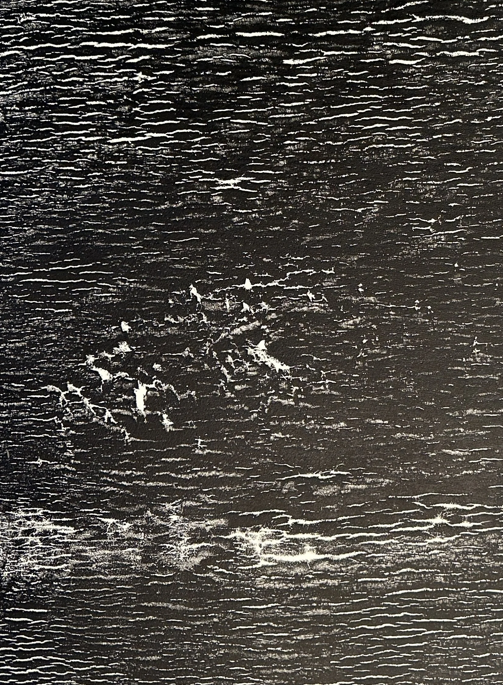 (Detail) Body Embodied/Yoga Mat Print, 2025, Monotype with Akua ink, #8, 30 x 22.5 in