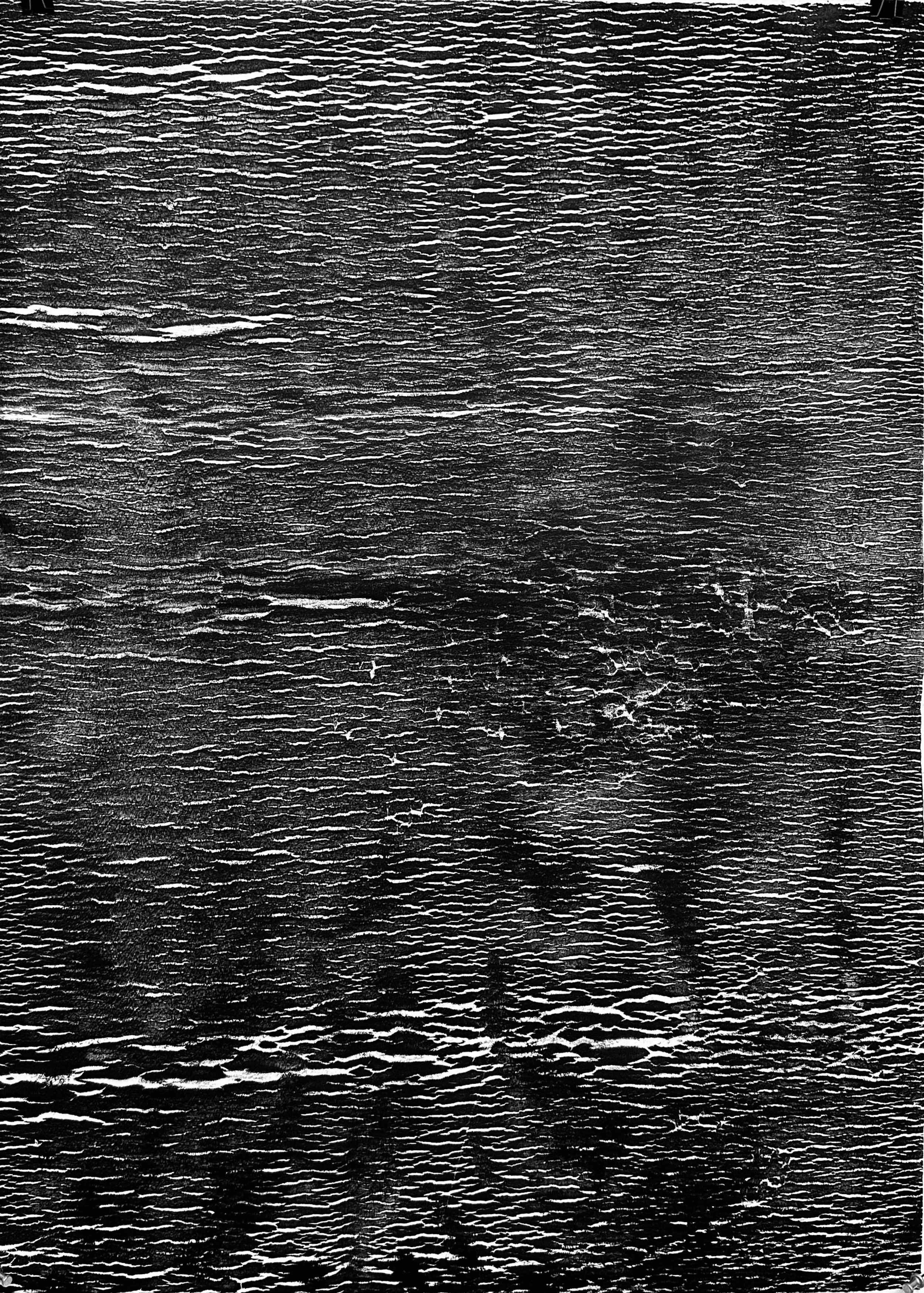 Body Embodied/Yoga Mat Print, 2025, Monotype with Akua ink, #1, 30 x 22.5 in