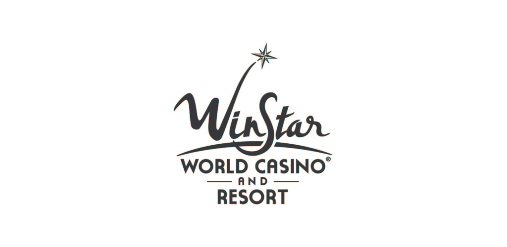 Logo of WinStar World Casino and Resort with a star on top of the text
