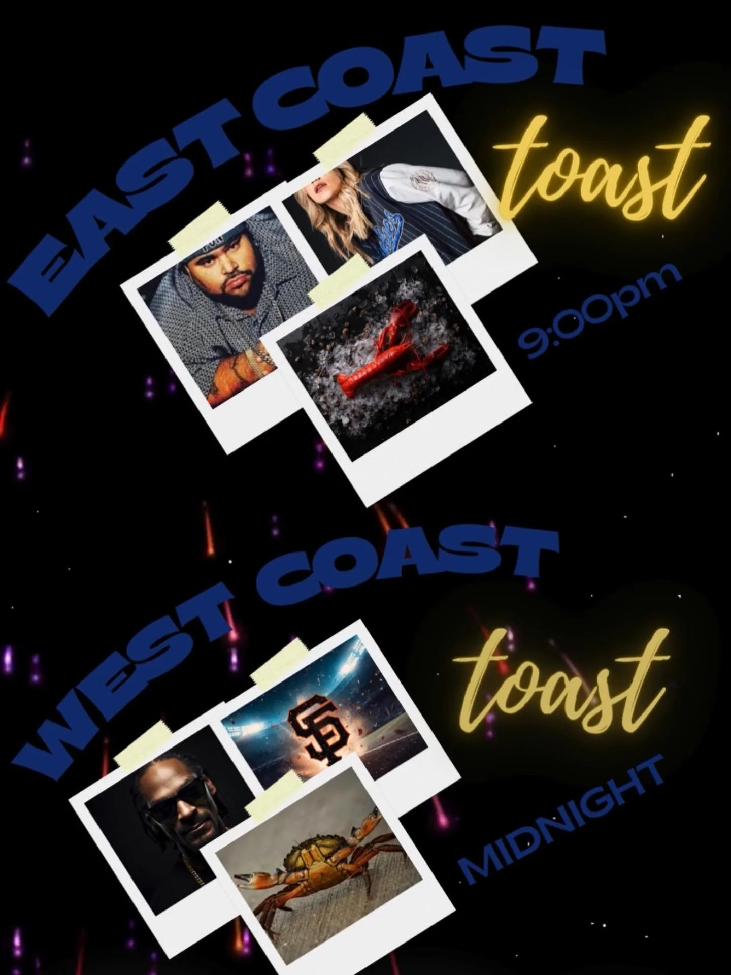 Come on in for a toast to the New Year East Coast time or West Coast time! Receive a toast ticket with purchase as long as you are of legal drinking age and we don&rsquo;t need to cut you off 😉🥂🍾🎉