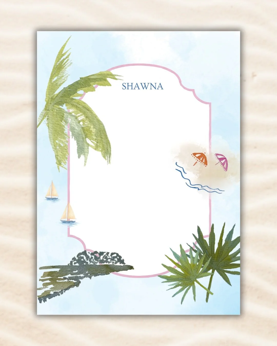 The people have spoken (you guys). Sandbar stationary is on the website for purchase!🌴