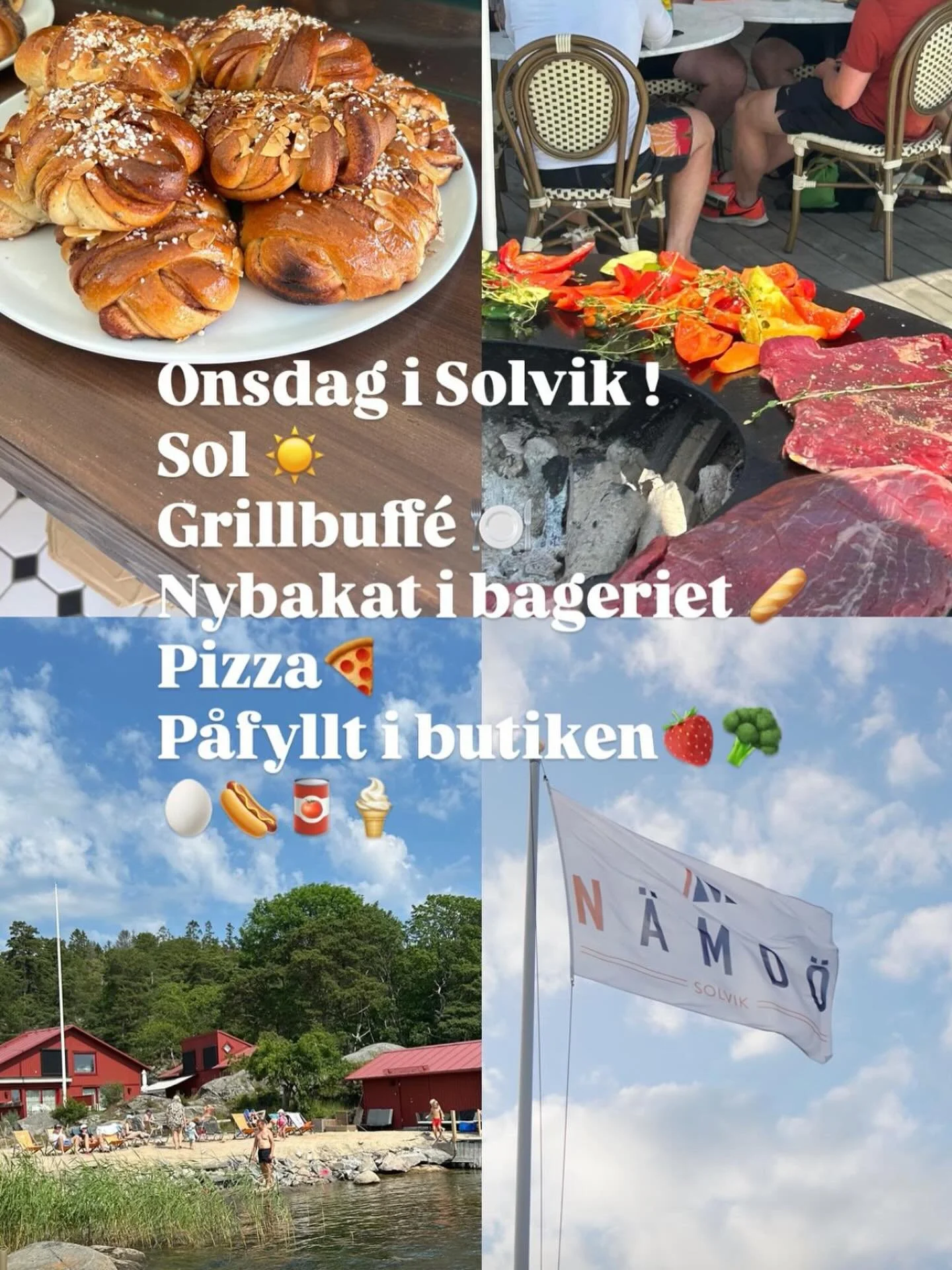 Vi ses i Solvik! 🧡💙

F&ouml;rresten, viste du att barn under 7 &aring;r &auml;ter gratis p&aring; Grillbuff&eacute;n?
#solvik #n&auml;md&ouml; #sk&auml;rg&aring;rdspizza #grillbuff&eacute; @archipelago.stockholm @stockholmarchipelagotrail @namdo.sk