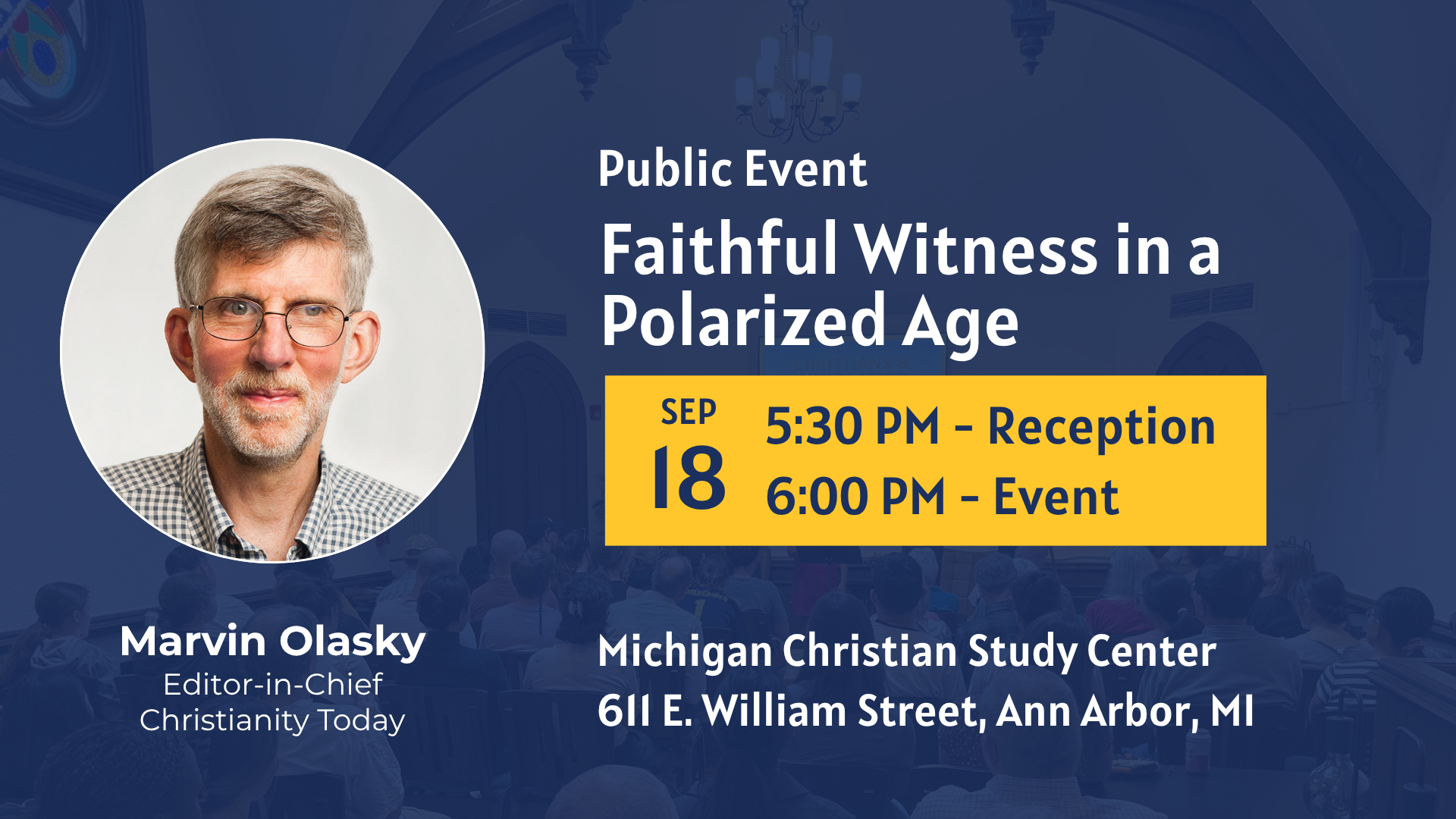 Faithful Witness in a Polarized Age: An Evening With Christianity Today’s Marvin Olasky