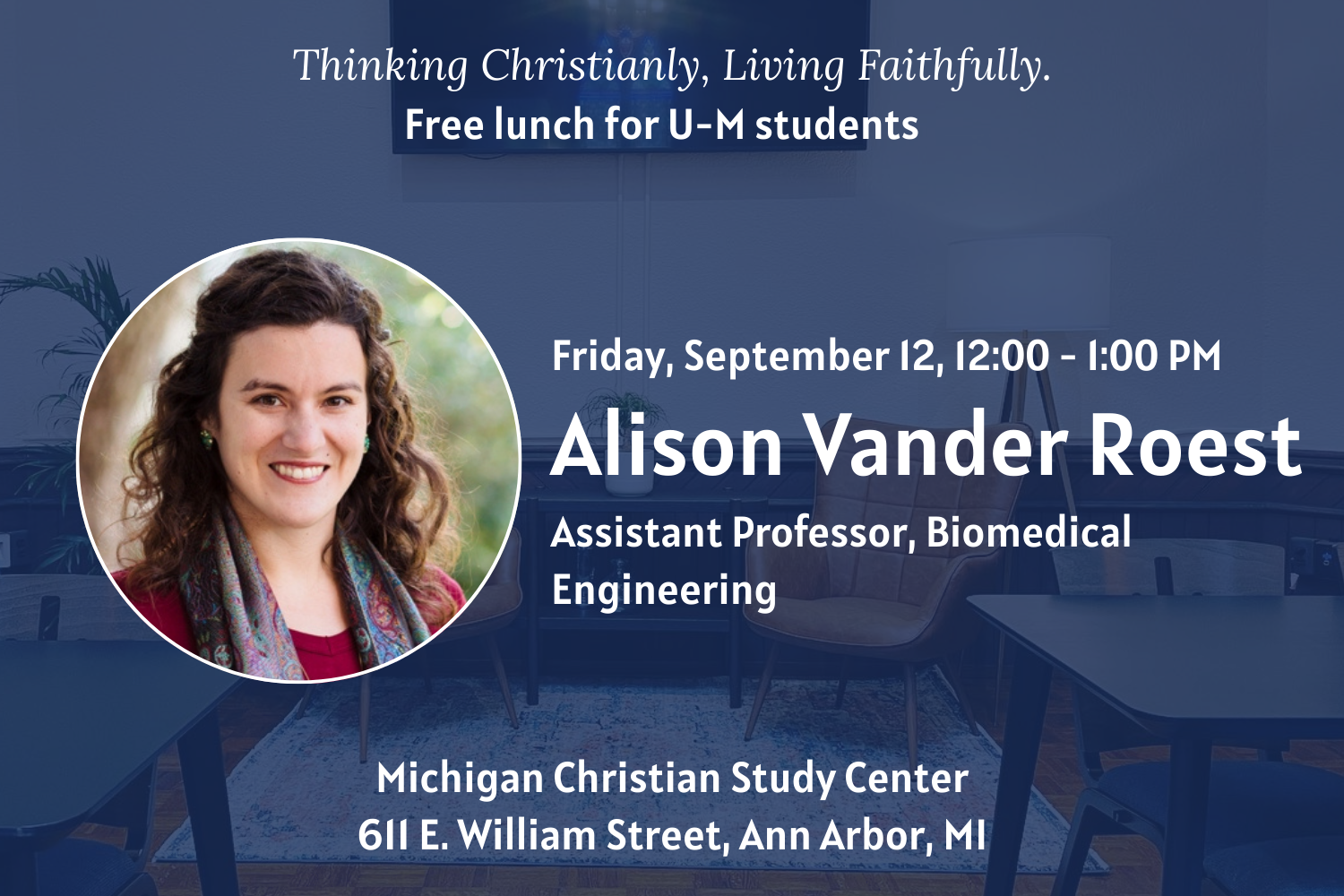 Christian R. Alison MCSC Friday Lunch Series - Alison VanderRoest — Michigan Christian ...
