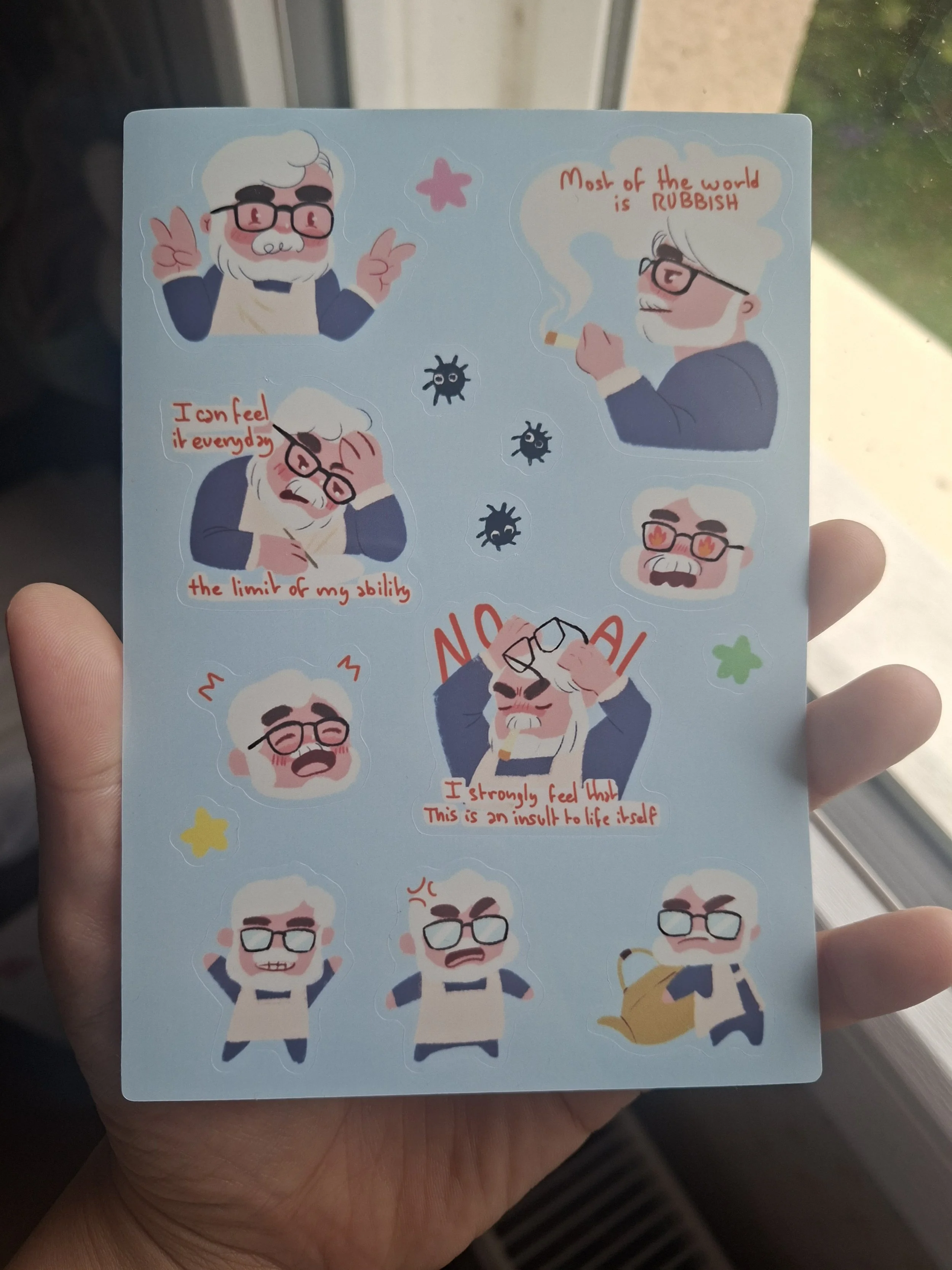 Miyazaki Meme Sticker Sheet