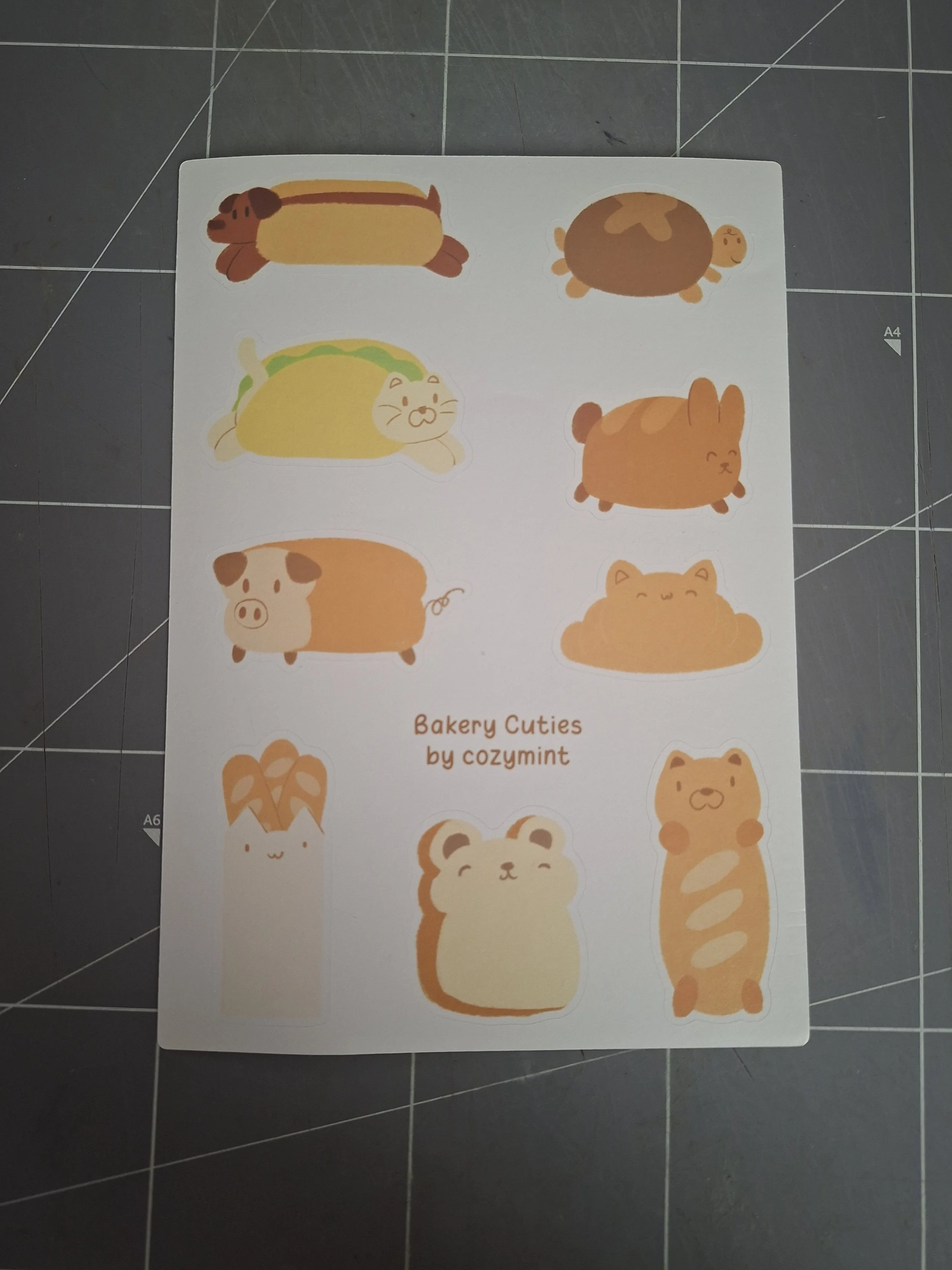 Bakery Writable Sticker sheet