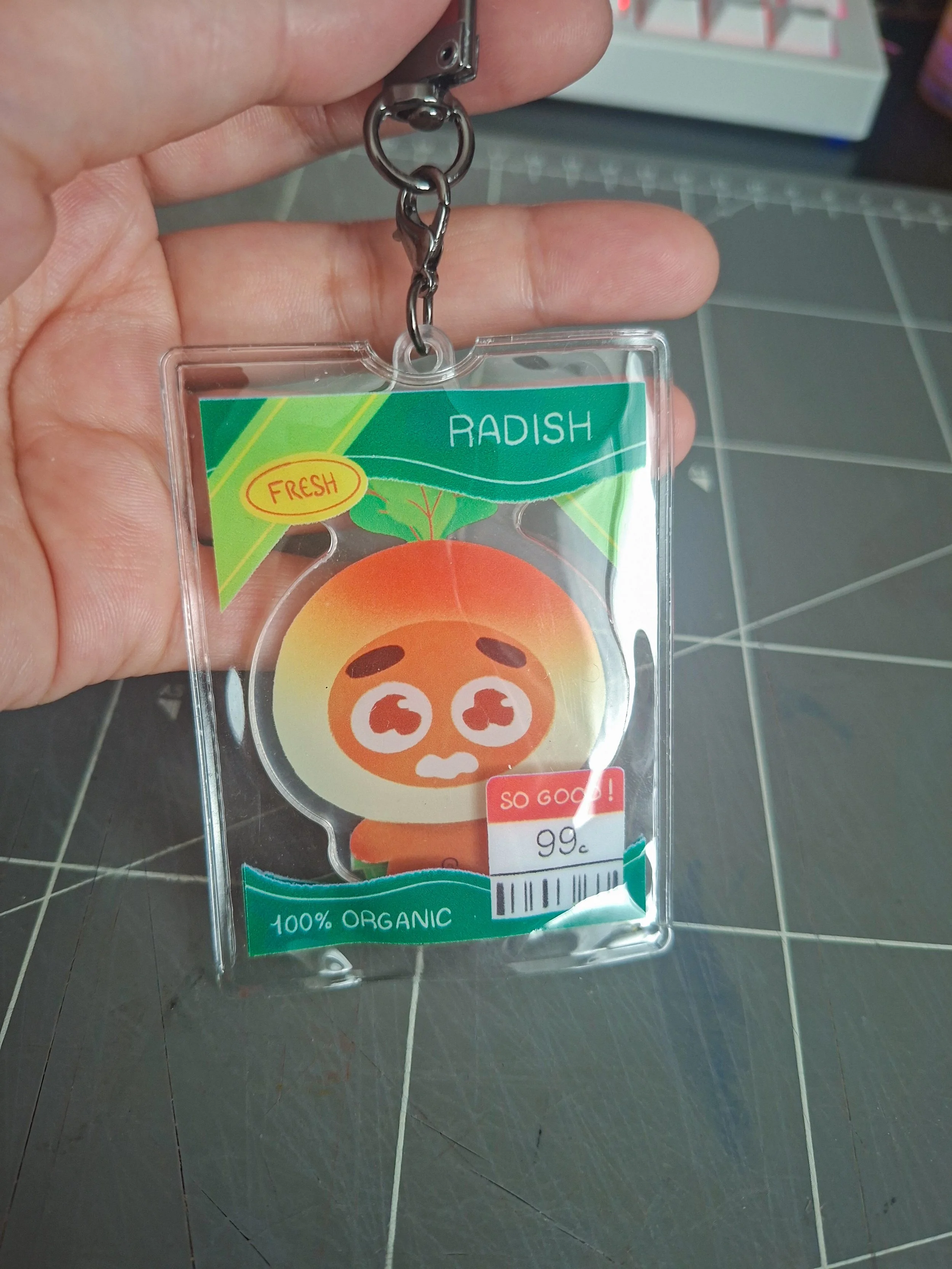 Radish Keychain
