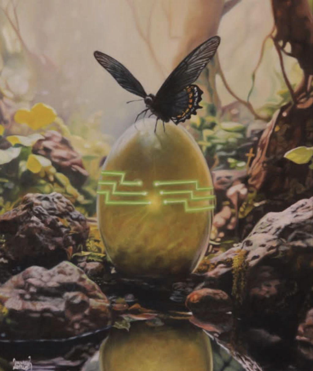 La Luz en el Umbral /
Óleo sobre lienzo /
50x45cm