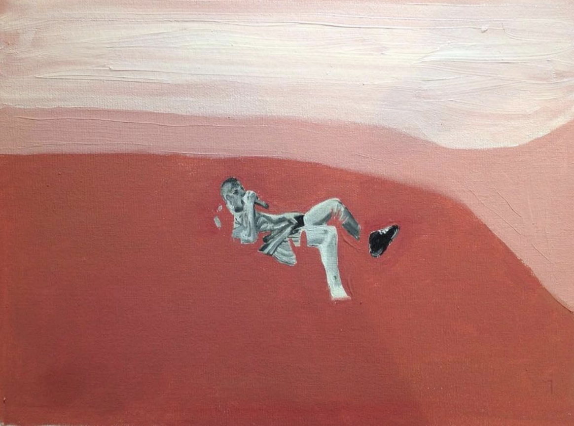 ADAM YAUCH FLOTANDO SOBRE UN PÚBLICO INVISIBLE /
Óleo sobre tela /
37 X 27 CM /
2020