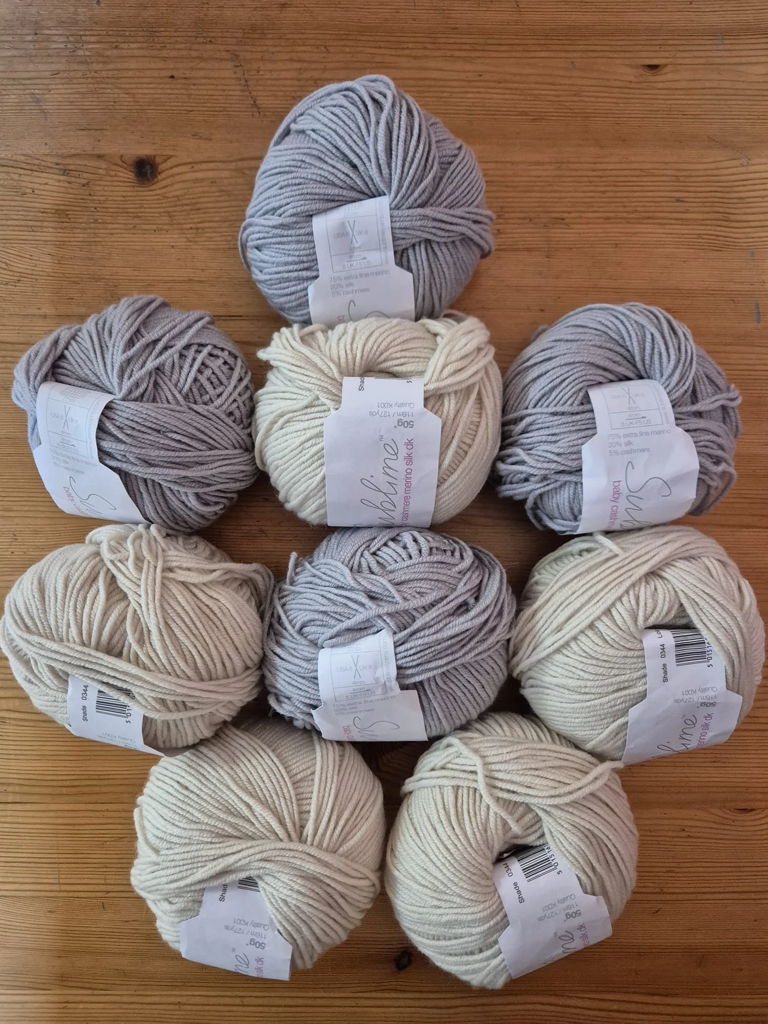 Sublime Baby Cashmere Merino Silk DK double knit 450g