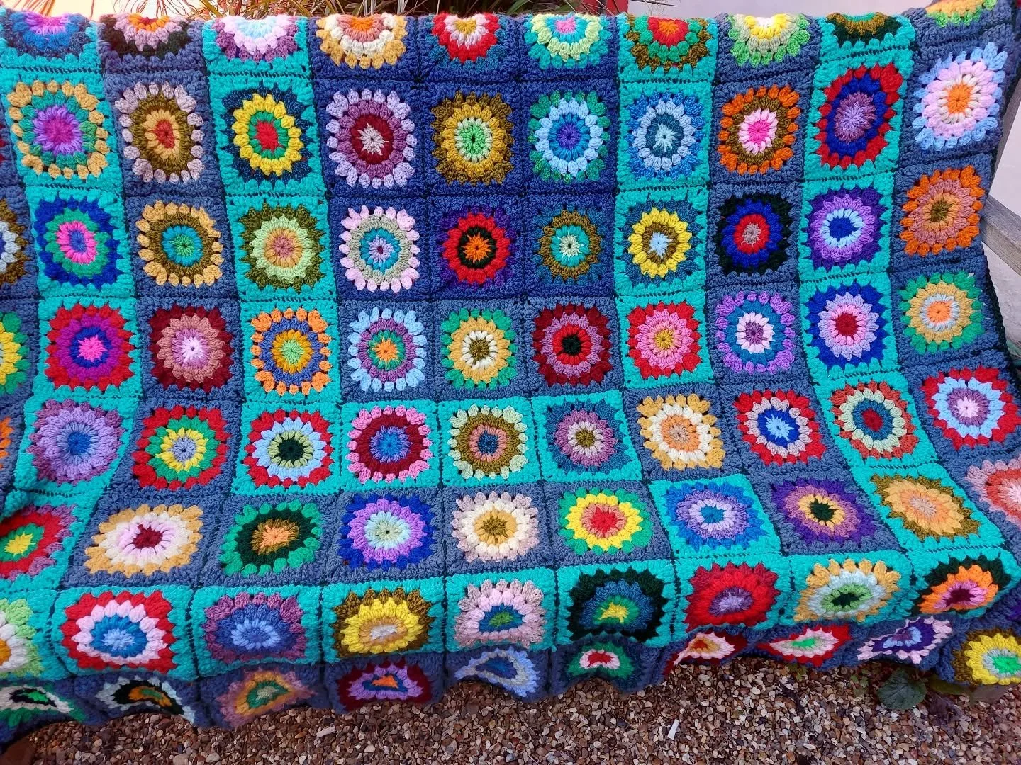 We were delighted to meet Zita again when she brought another of her wonderful blankets in to donate.  It is so beautiful and colourful, it brought a smile to everyone's face. Such a lot of time and concentration must have gone into the making. It is