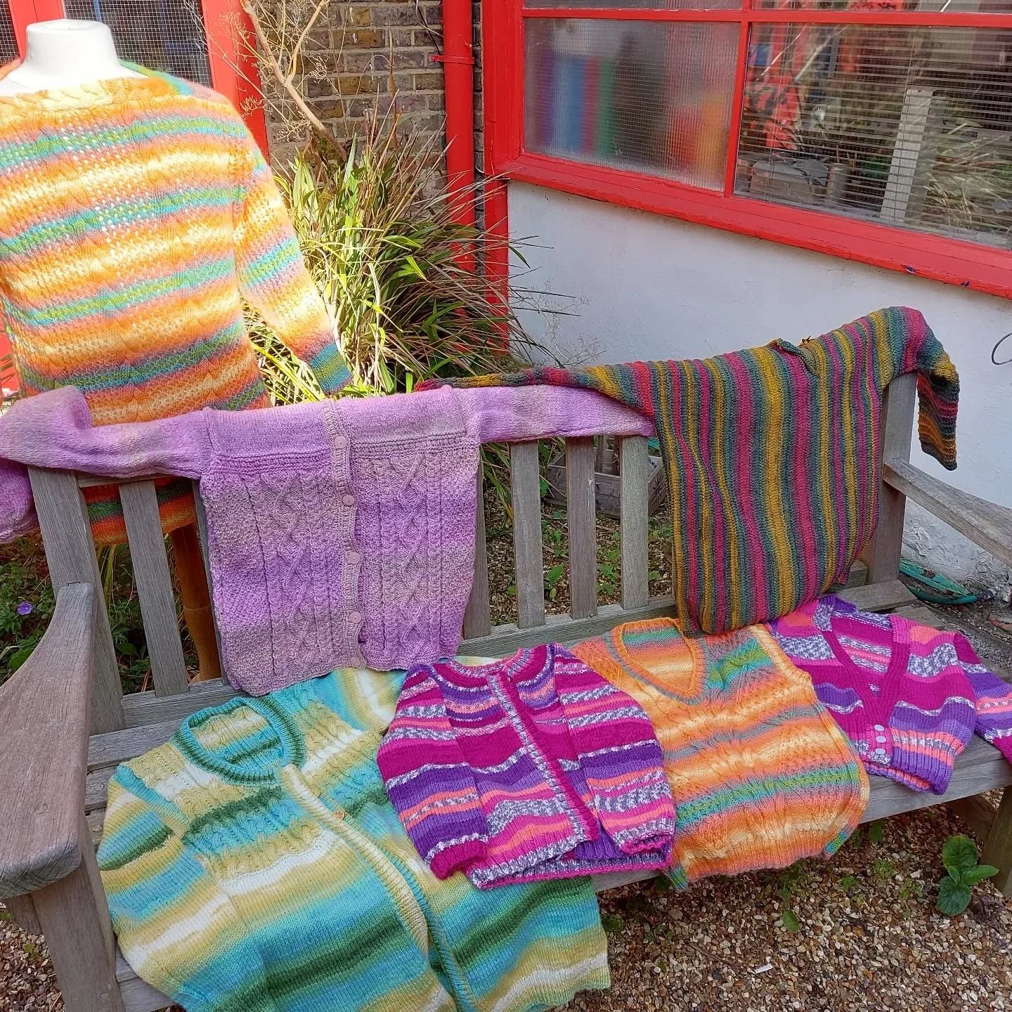 We're guessing that Janice in Barton-le-Clay like a bit of a stripe. And so do we!  Janice has sent us this wonderful collection of jumpers and cardigans in a range of sizes. Such a happy, generous and useful gift. 

Thank you, Janice. These are our 