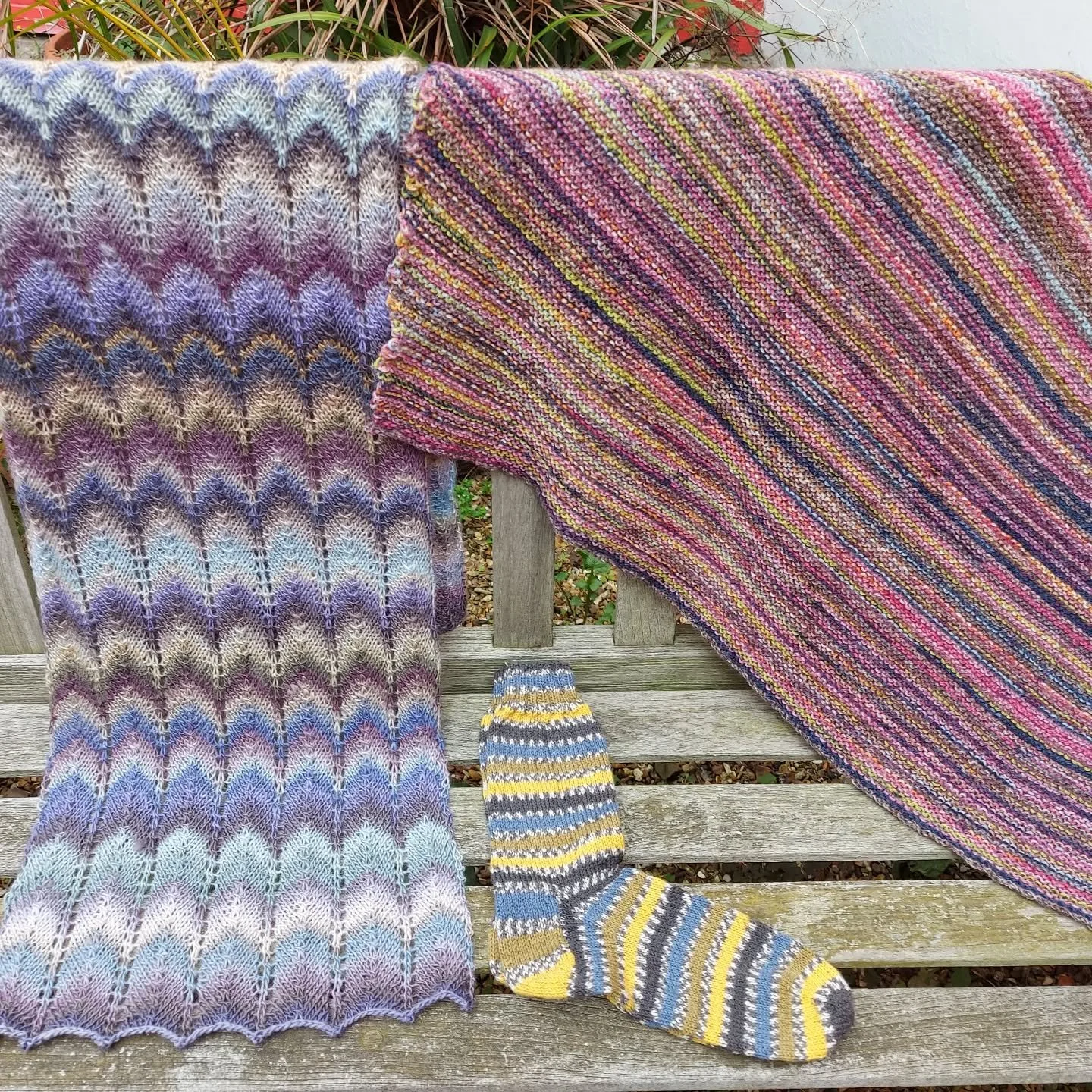 We think Jane may like a bit of a stripe. We do too!  We're quite partial to a chevron design too. 

Thank you, Jane, for these great knits. 

They are our Knit of the Day! 

#knitoftgeday #handmade #handknit #knitting #knittersofinstagram #knittingf
