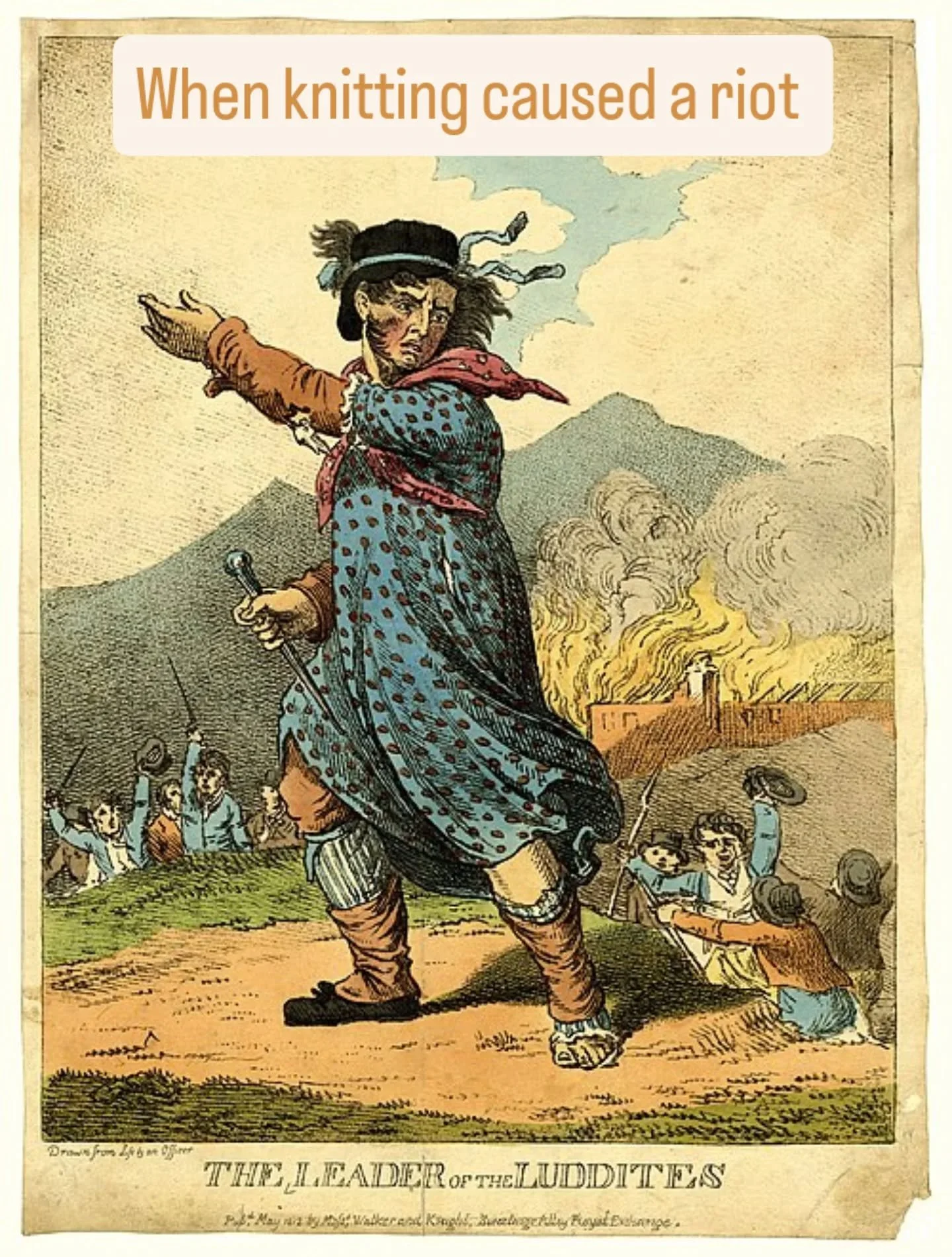 We do enjoy our forays into knitting history...

Elizabeth I was not alone in her concern for the livelihoods of her subject when she rejected the idea of mechanised knitting.

Her rejection of William Lee's first mechanical flatbed stocking knitting