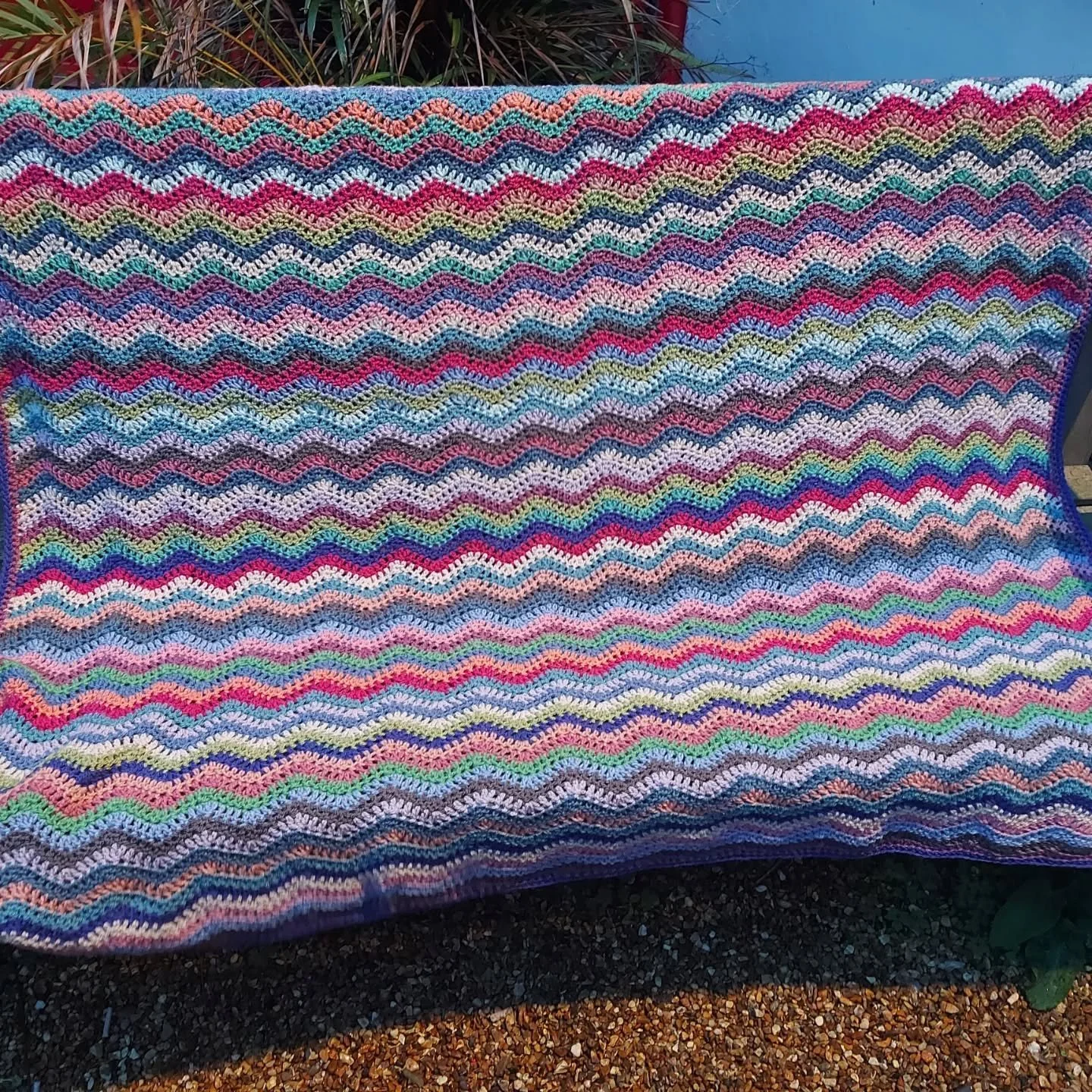 Wool Warehouse in Leamington Spa has sent us these colourful jumpers and this huge cosy blanket.  We really love the choice of colours and the time and skill it has taken to make them. 

Thank you, Wool Warehouse. These are our Knit and Crochet of th