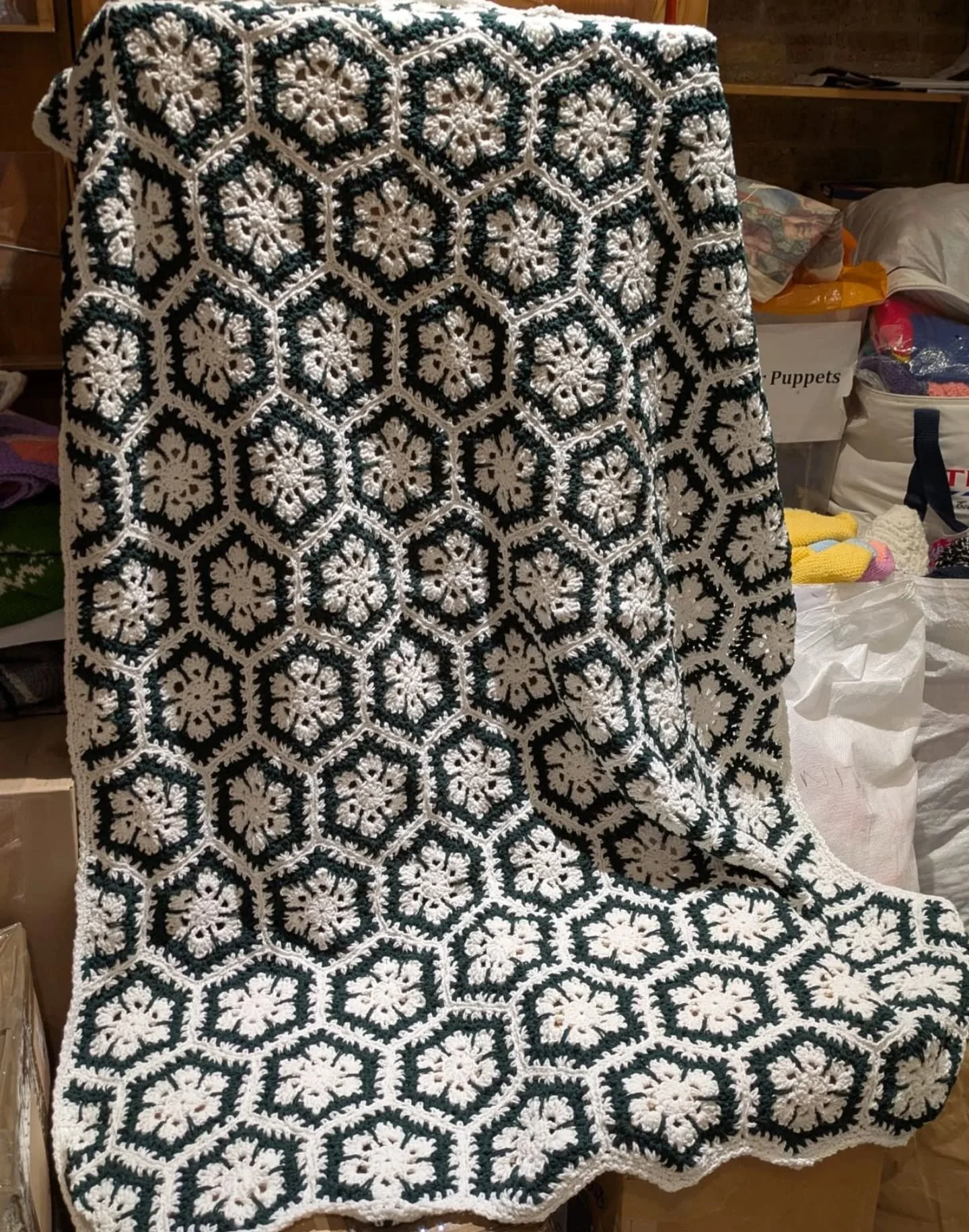Jo in London has sent us this beautiful crocheted blanket. We love the design, and it has been so skillfully made. 

Thank you, Jo. This is our Crochet of the Day!

#crochetoftheday #handmade #crochetforcharity #charity #yarnlover