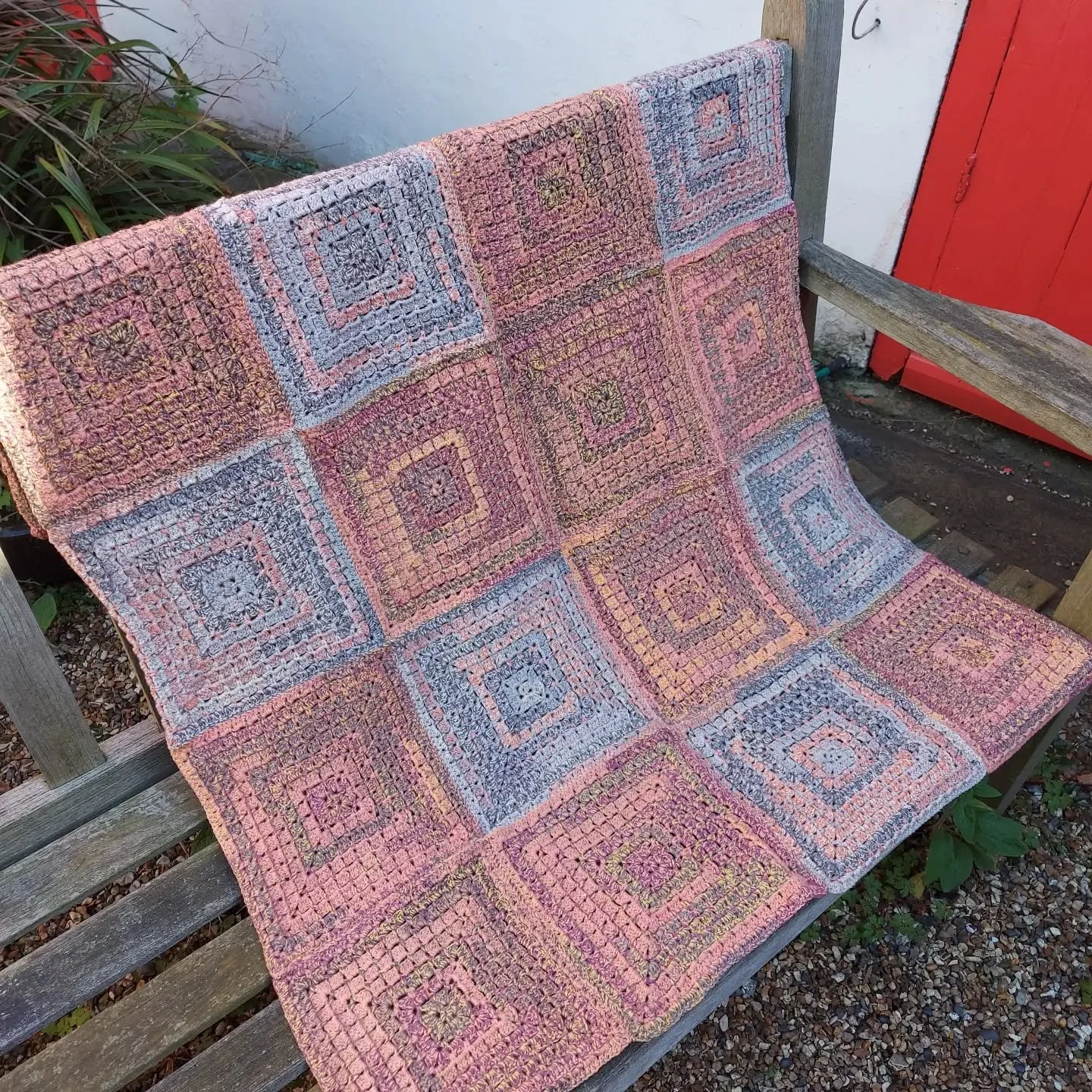 A Crocheter in Trowbridge has sent us this lovely blanket. It's another great example of the granny square, and we really like the colour choices.

Thank you, Crocheter. This is our Crochet of the Day!

#crochetoftheday #crochet #handmadeblanket #cro