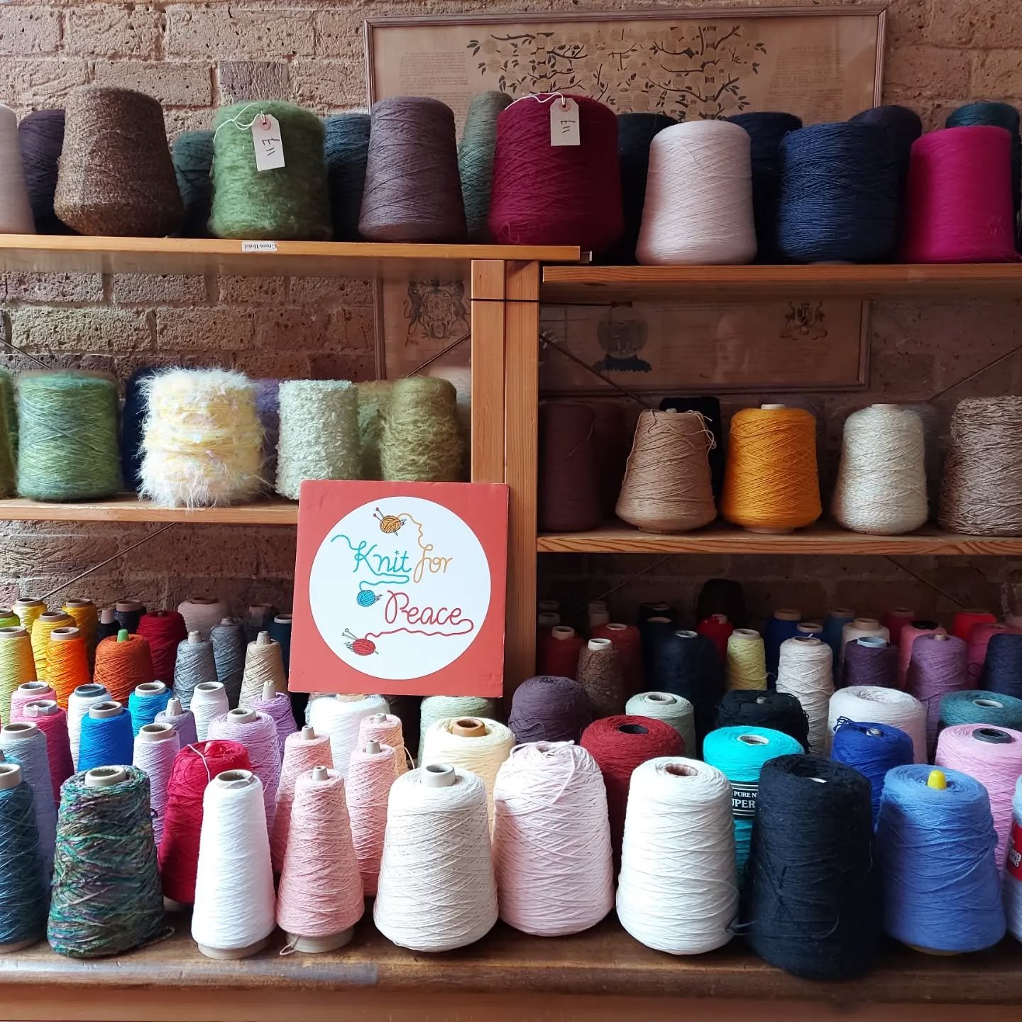 We've spent today getting ourselves ready to greet you all on Saturday. We've tidied the garden, unearthed all the yarn to tempt you and arranged a cone display. 

We'll be trying to keep the pricing simple, so we will be charging &pound;20 per kilo 
