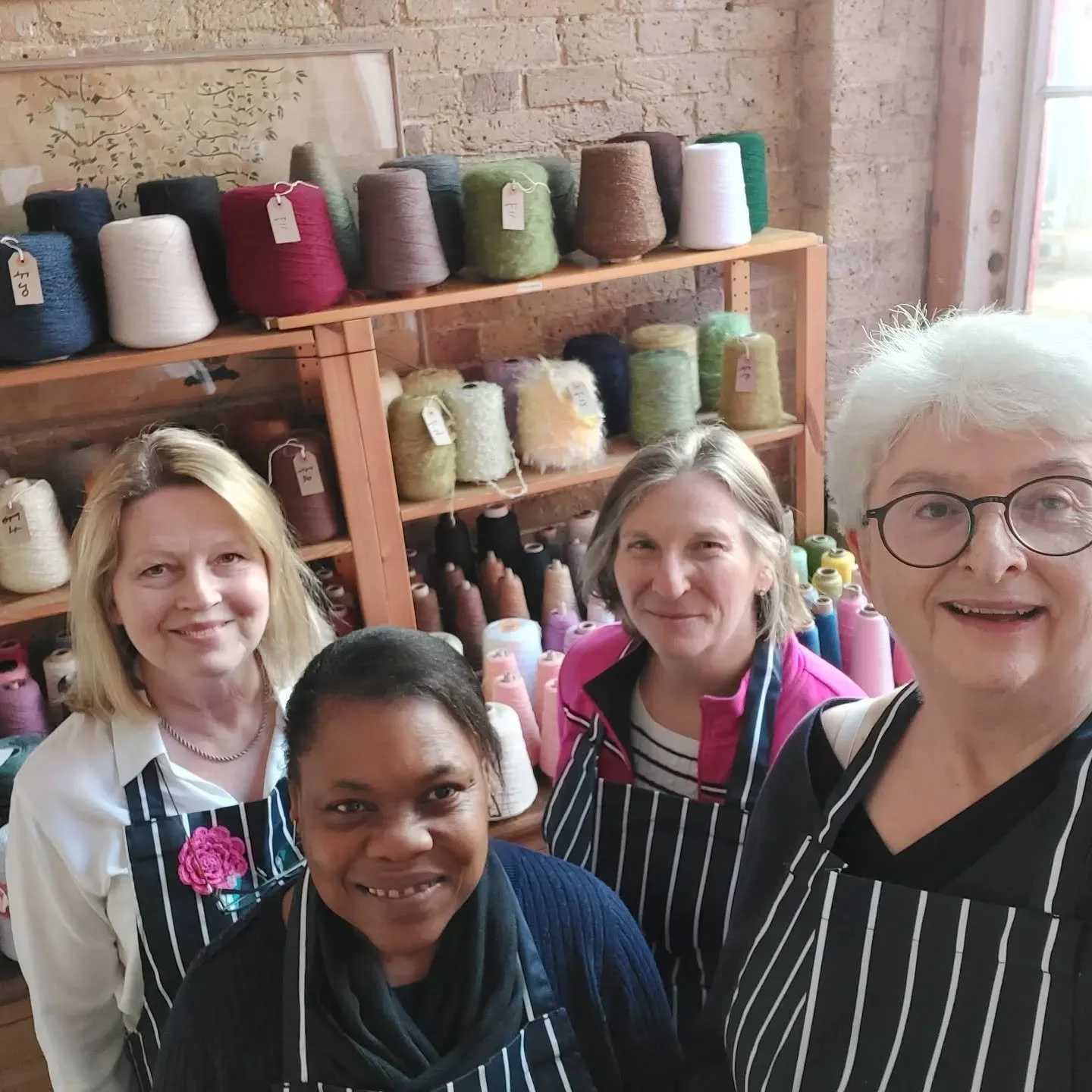 The team is ready to greet you for the Knit for Peace Open Day!  Do come and say hello!

#kfpopenday #yarnlover